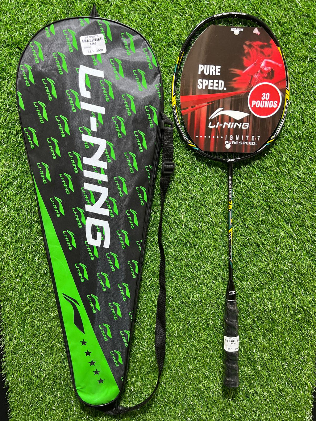 4463-Li-Ning 5U Badminton Racket – Durable, High-Performance Carbon Frame for Power Smashes