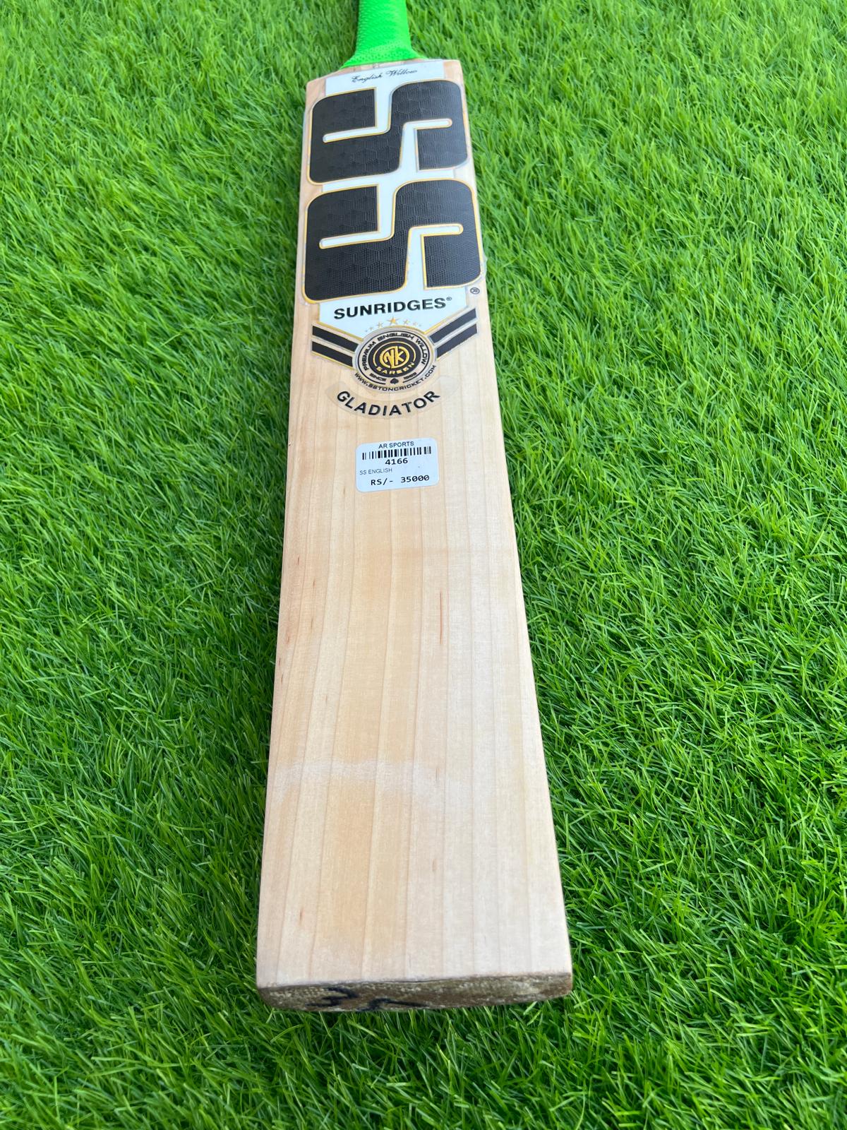 4166-SS TON RJ8 English Willow Cricket Bat – Grade 1 Premium Bat for Professional Play