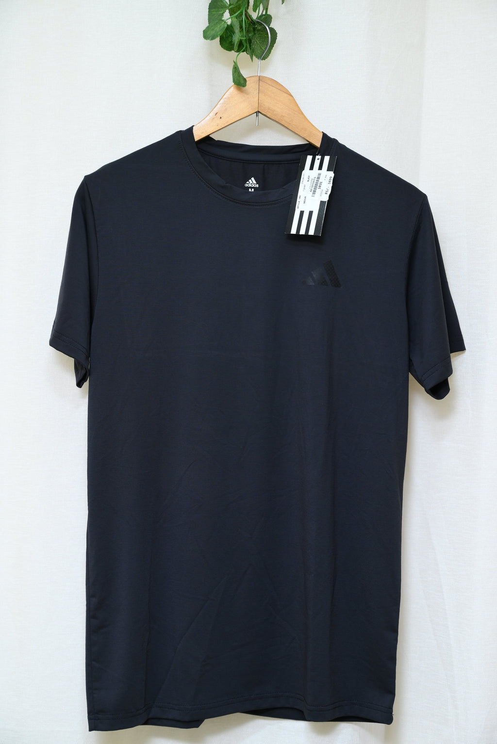 1031-Smart Fit Button-Up Shirt – Adidas Logo, Stretch Fabric, Casual Cool