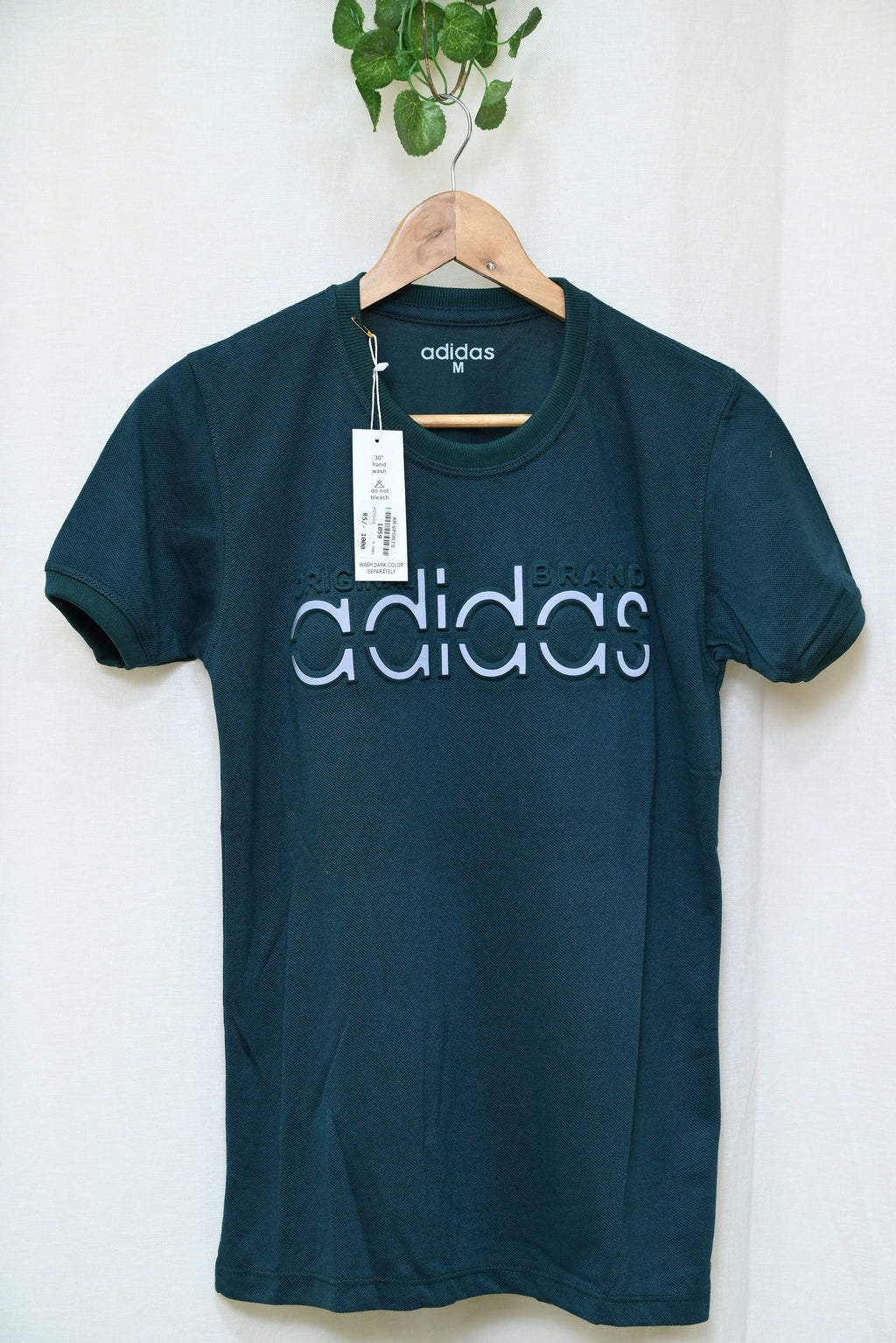 1059-Custom Fit Printed Cotton Shirt – Ribb Round Neck, Button-Up, Half Sleeves