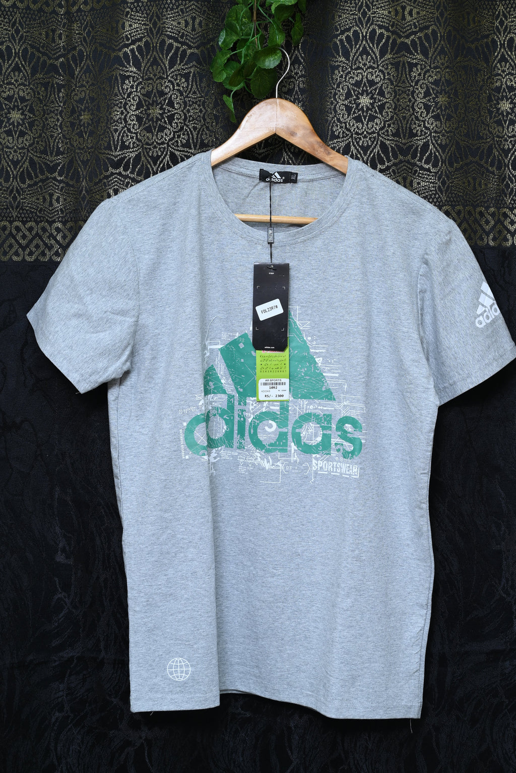 1092-Men's Casual Printed Shirt – Smart Fit, Stretchable Cotton, Round Neck