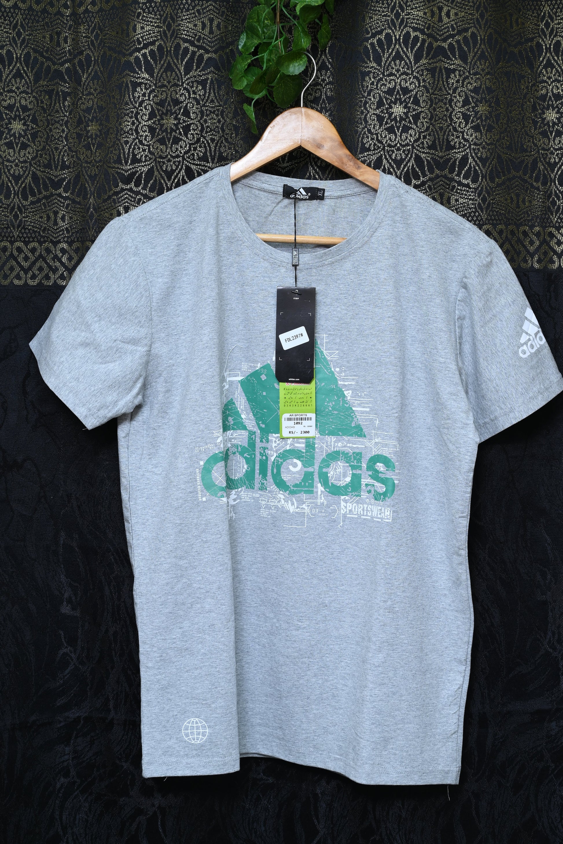 1092-Men's Casual Printed Shirt – Smart Fit, Stretchable Cotton, Round Neck