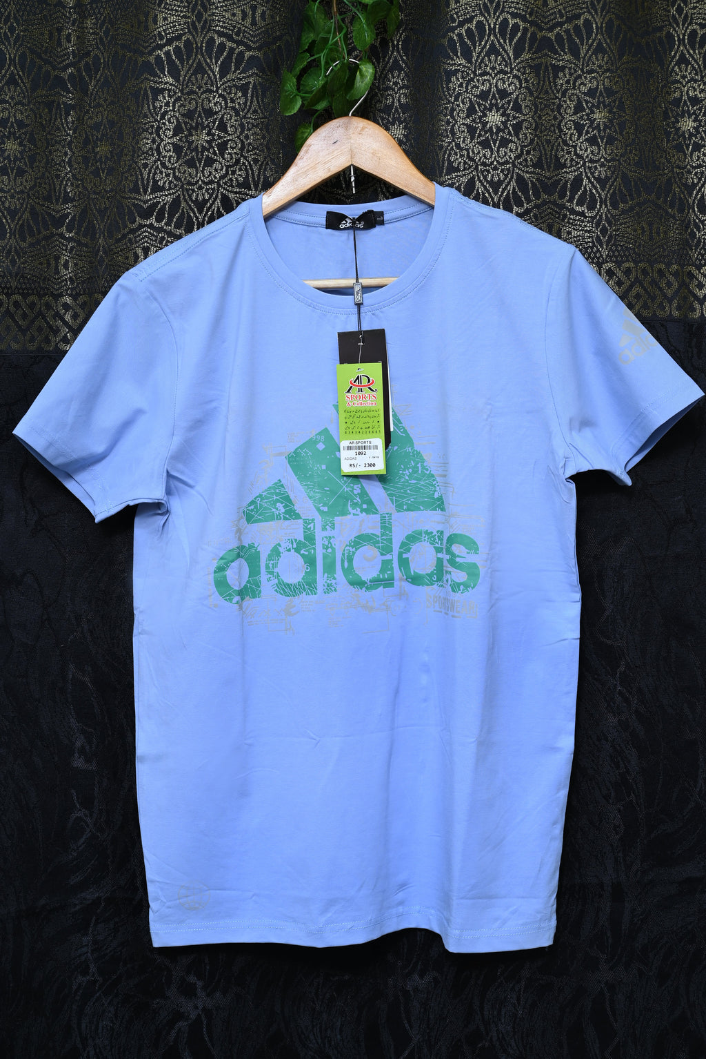 1092-Men's Casual Printed Shirt – Smart Fit, Stretchable Cotton, Round Neck