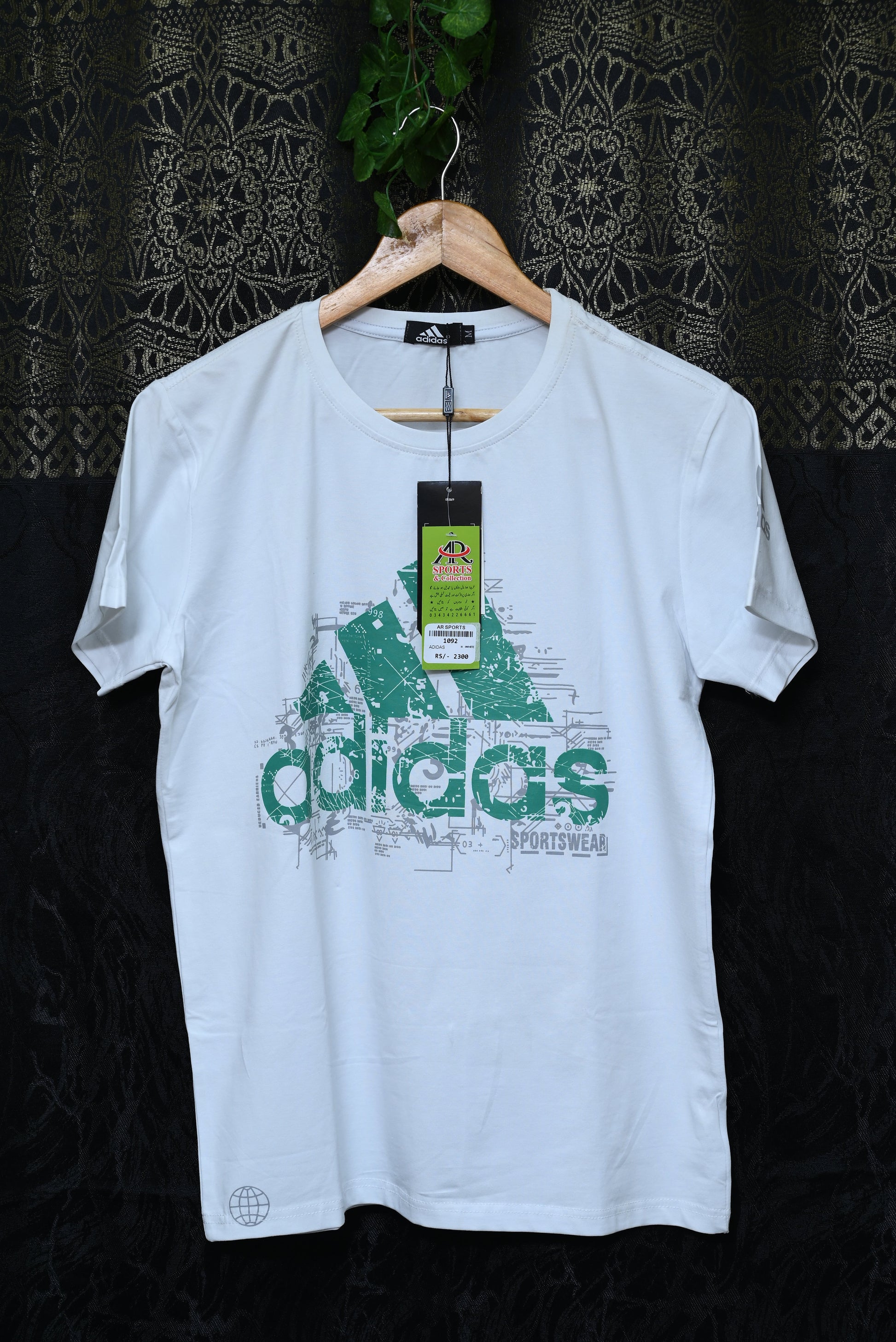 1092-Men's Casual Printed Shirt – Smart Fit, Stretchable Cotton, Round Neck