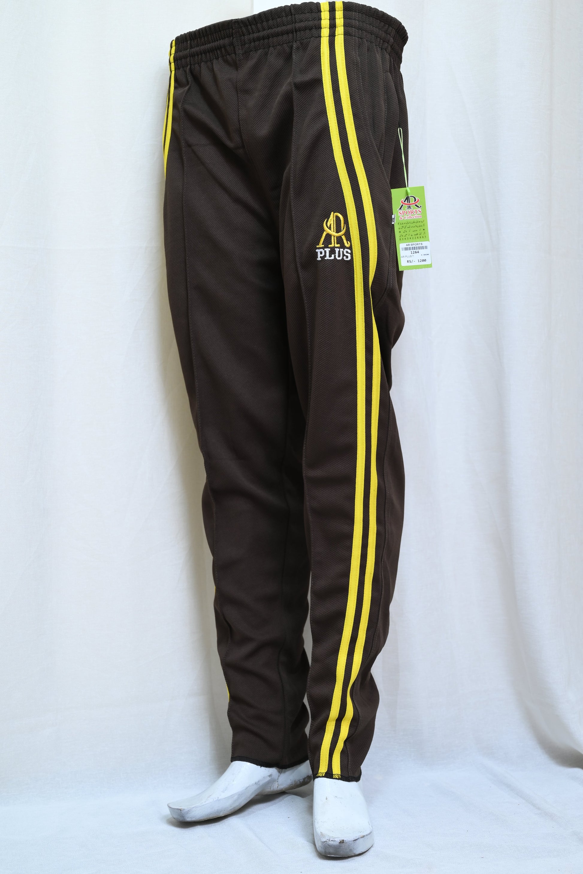 1264-Comfortable Regular Slim Fit Fine Interlock Pants with Stylish Side Sublimation