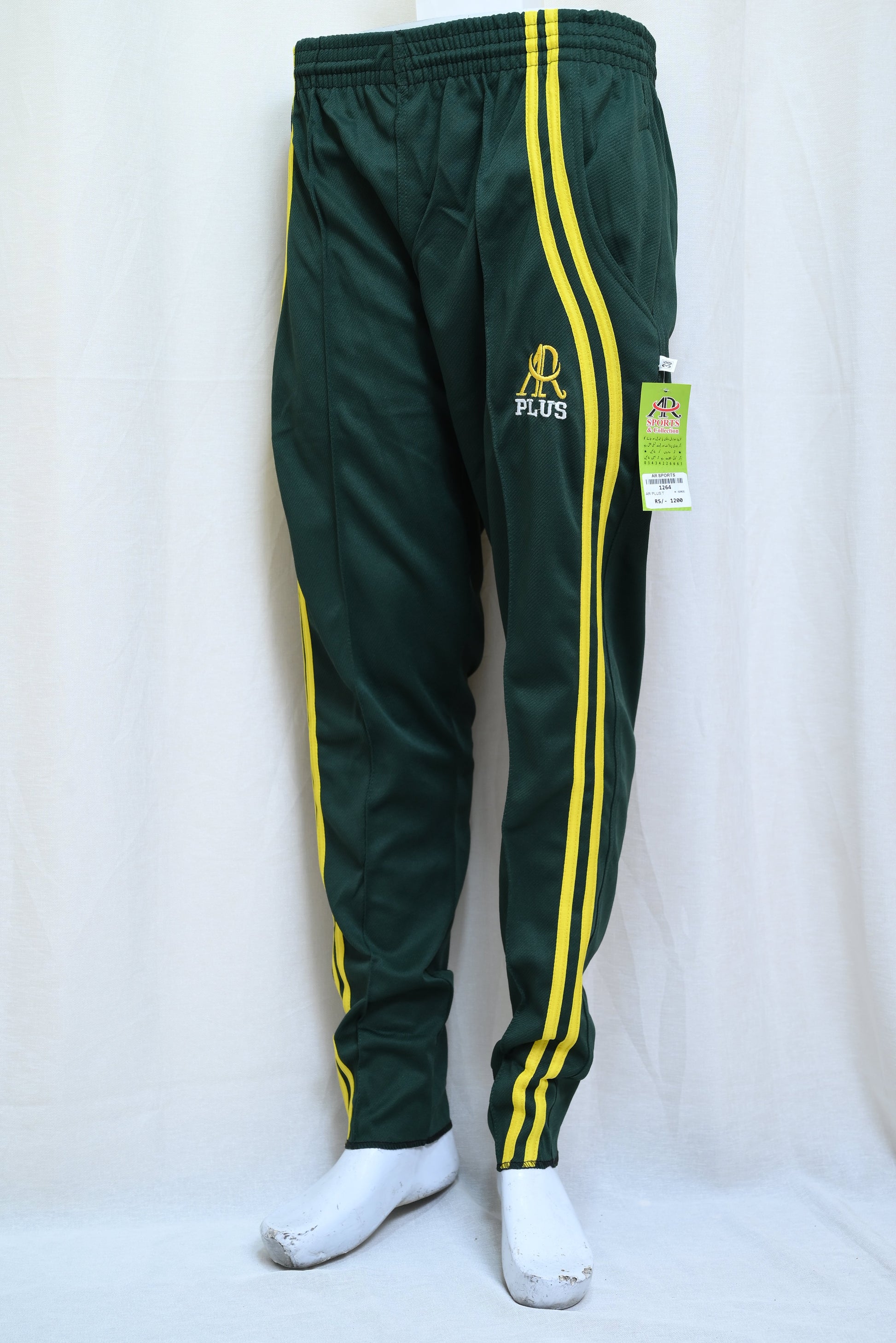 1264-Comfortable Regular Slim Fit Fine Interlock Pants with Stylish Side Sublimation