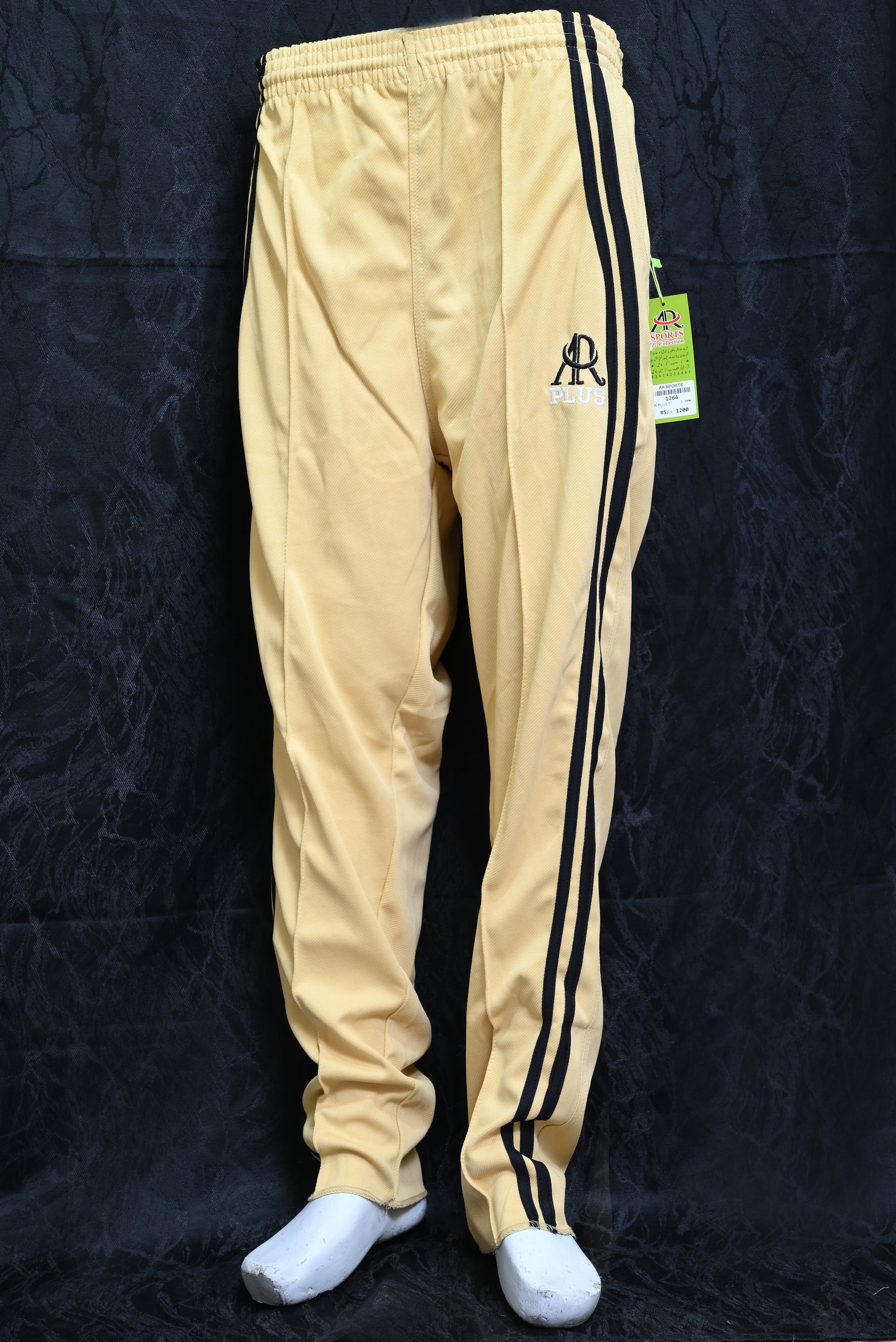 1264-Comfortable Regular Slim Fit Fine Interlock Pants with Stylish Side Sublimation