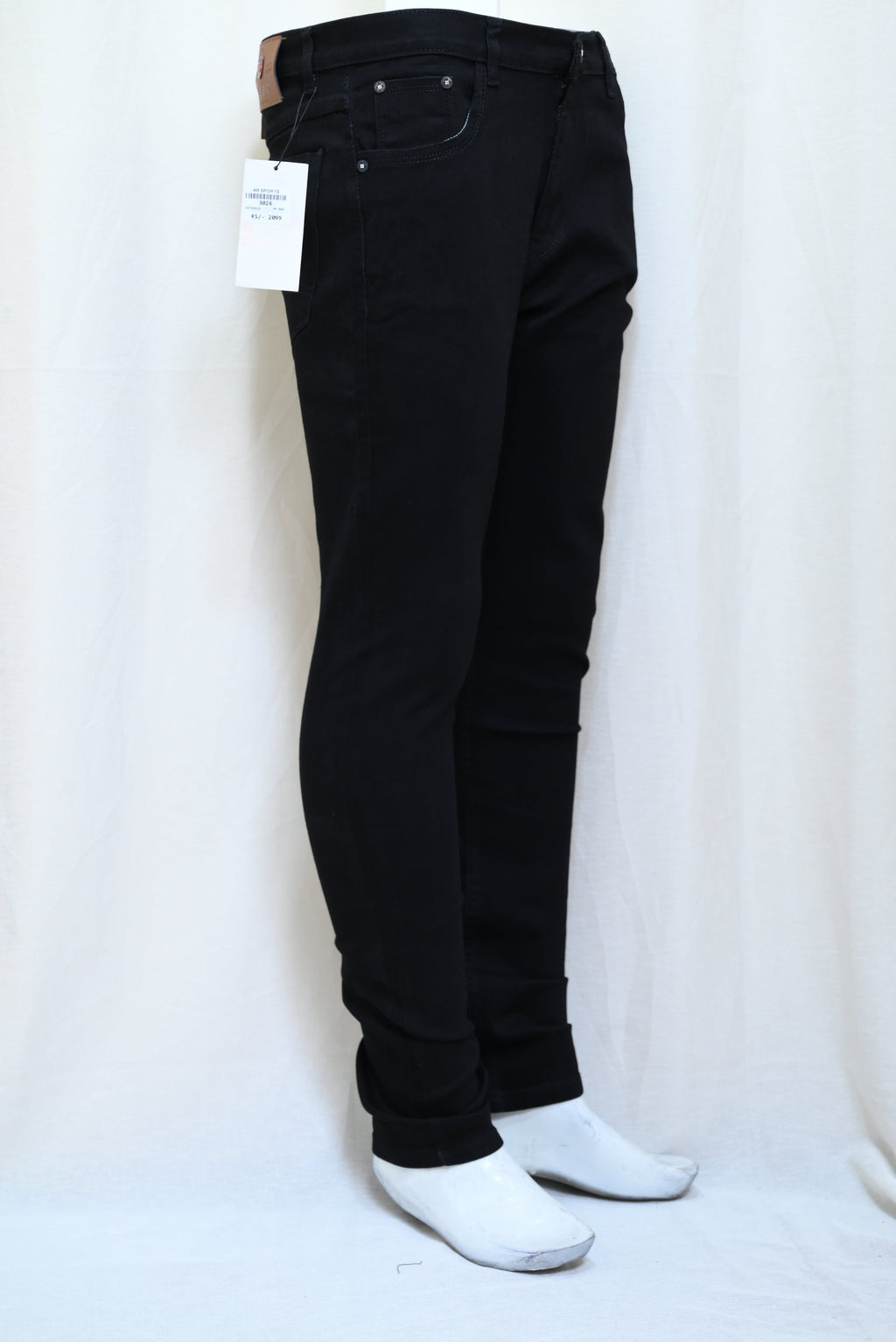 3026-Tailored Slim Fit Blue Casual Pant – Stylish & Comfortable for Workdays