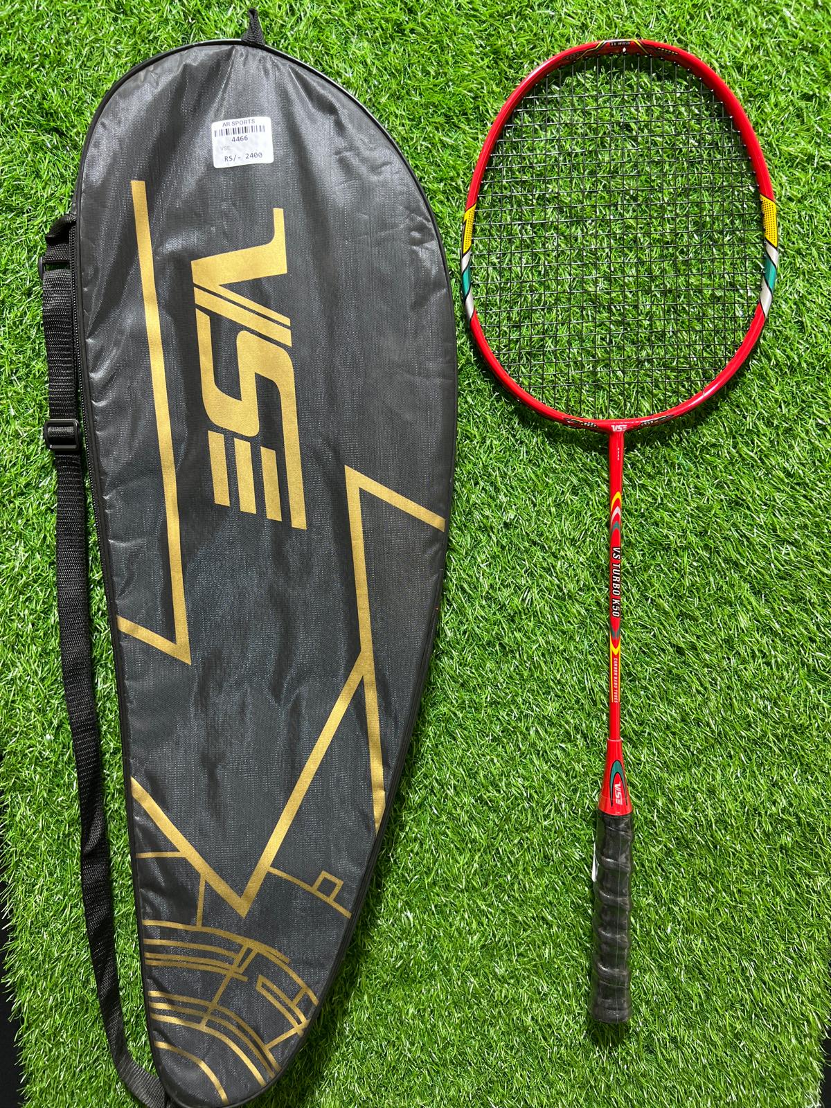 4466-VSE Badminton Racket – Lightweight 5U Carbon Fiber, Head-Heavy Balance, G5 Grip