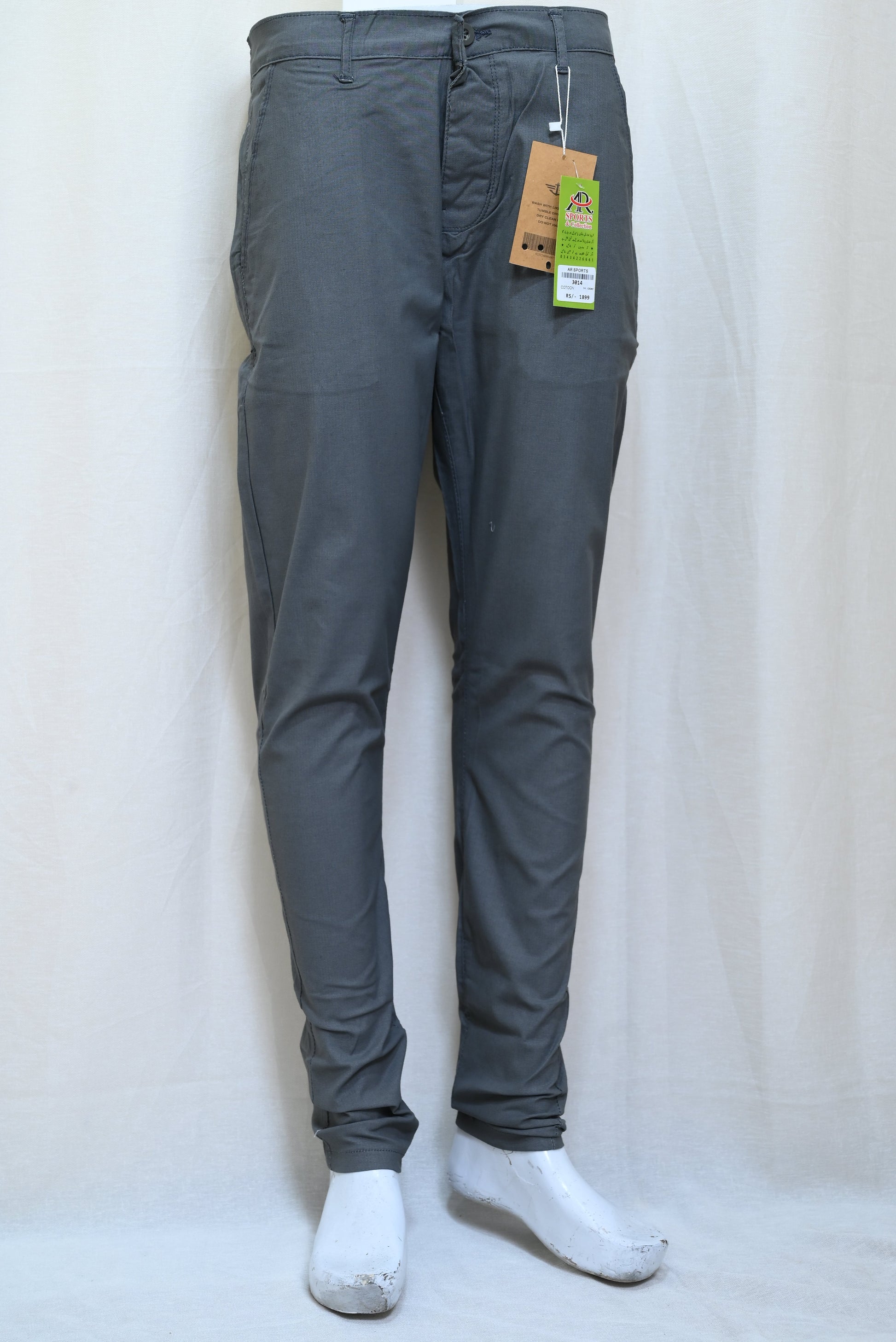 3014-Comfortable Smart Fit Men’s Pants – Stretch Fabric, Narrow Bottom Design