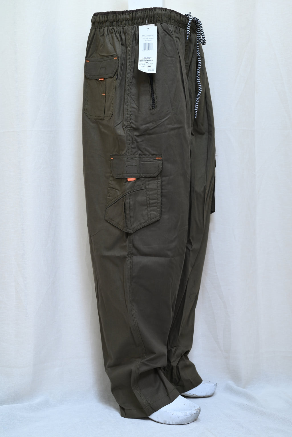 1260-China Cotton Pants with Elastic Waist and 4 Pockets – Stylish & Comfortable