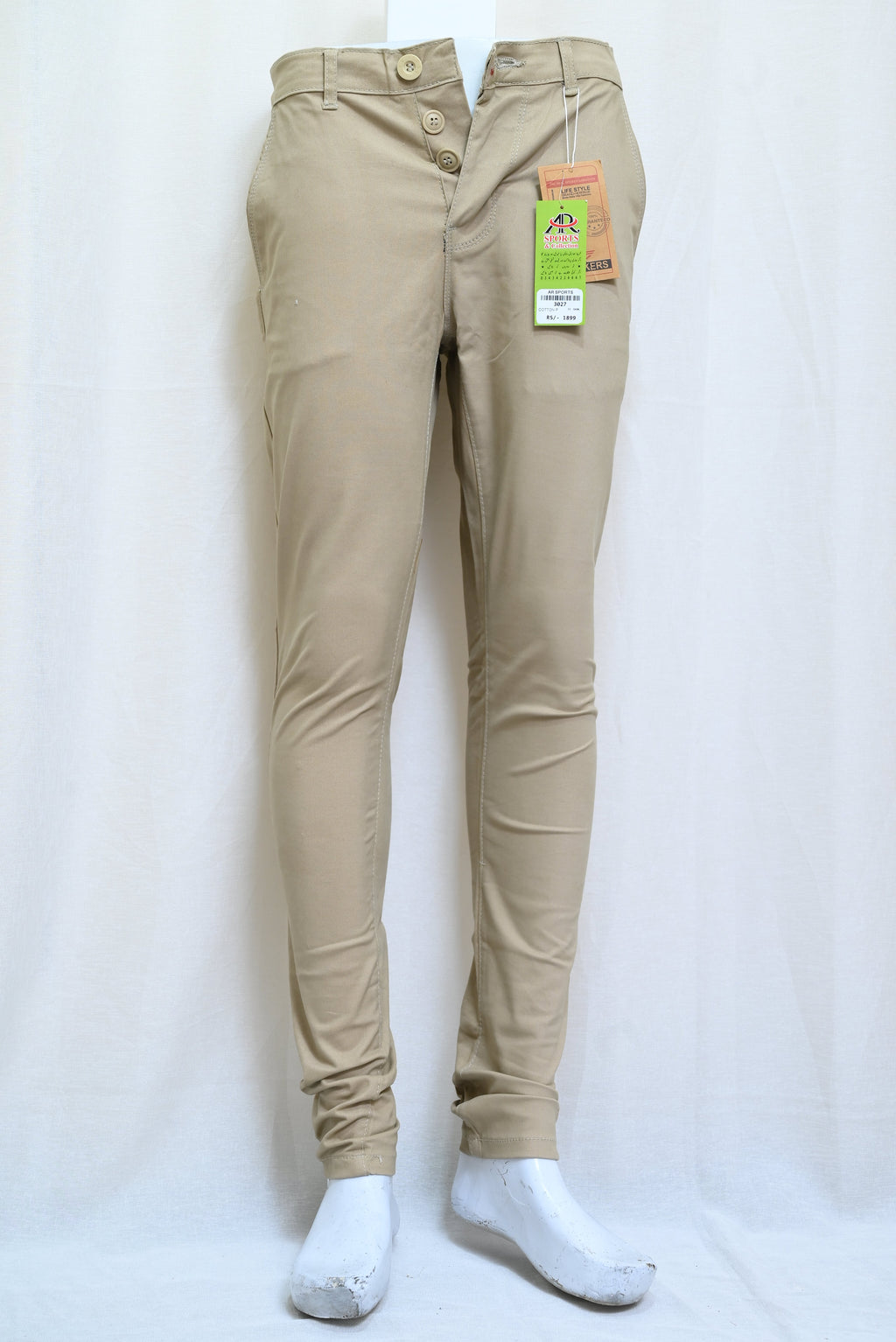 3027-Smart Fit Cotton Pants for Men – Narrow Bottom, Excellent Stitching