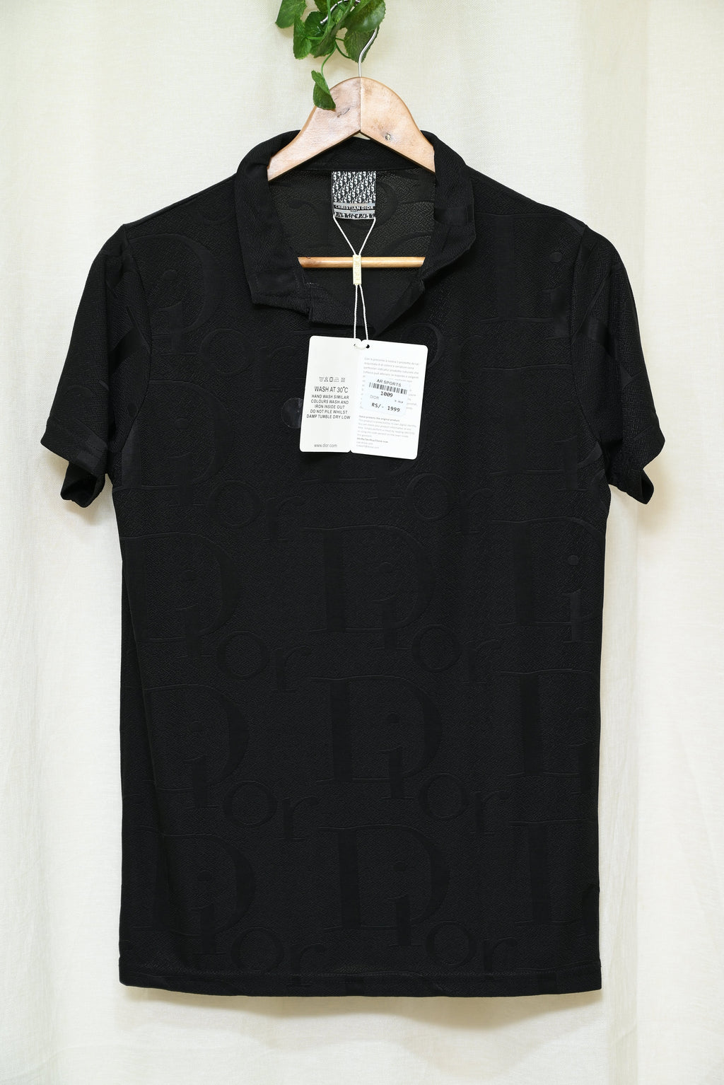 1009-Plain Custom Fit Cotton Shirt for Men – Collar Neck, Half Sleeves, Casual Wear