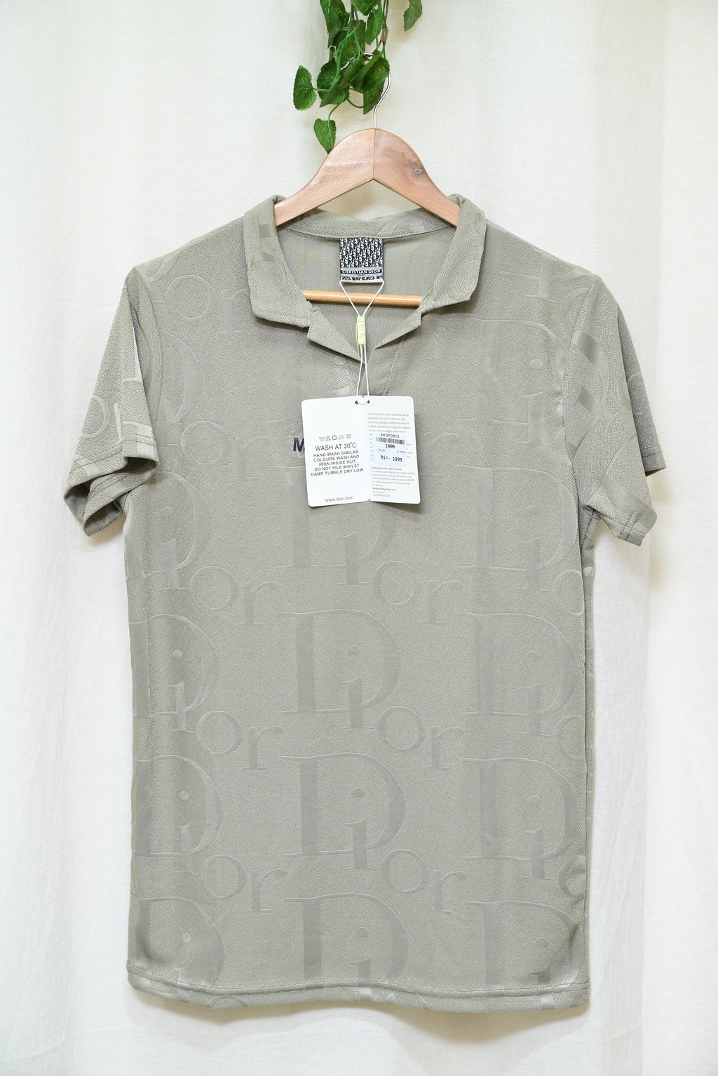 1009-Plain Custom Fit Cotton Shirt for Men – Collar Neck, Half Sleeves, Casual Wear