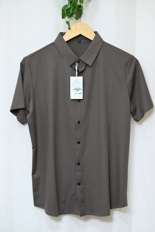 1006-Smart Fit Men’s Shirt – Embossed Design, Collar Neck, Button-Up Style