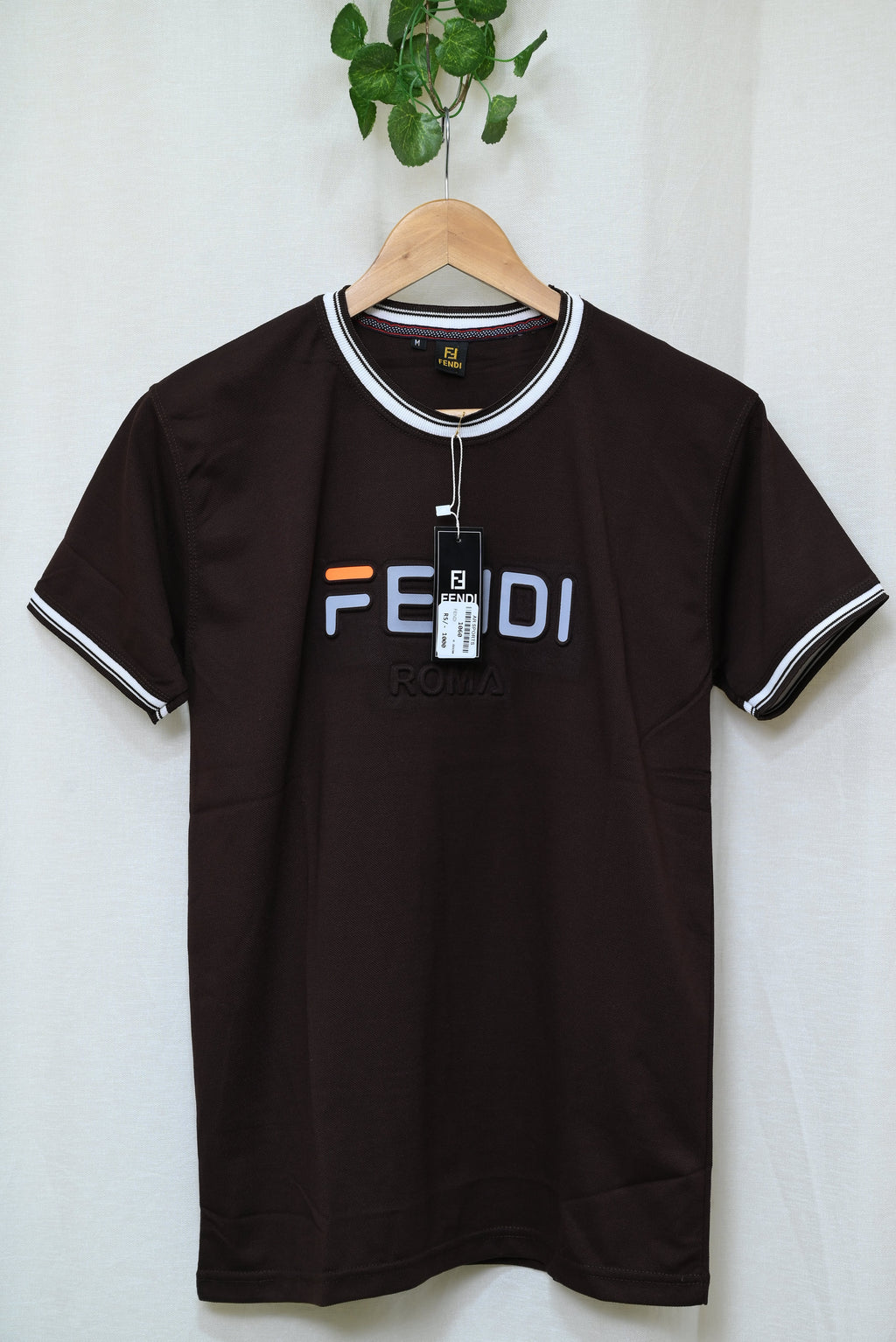 1060-Men’s Casual Printed Shirt – Custom Fit, Ribb Round Neck, Button-Up