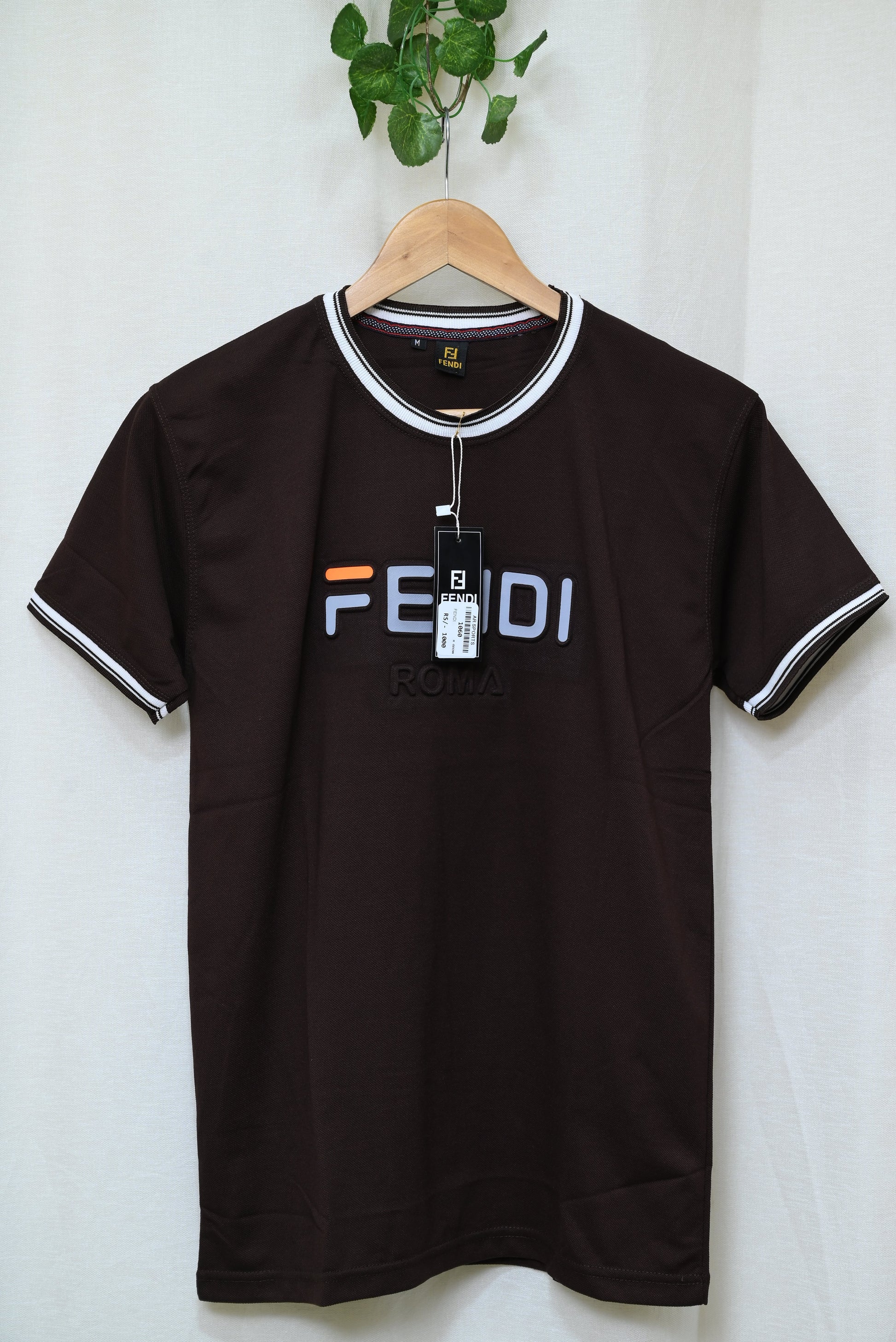 1060-Men’s Casual Printed Shirt – Custom Fit, Ribb Round Neck, Button-Up