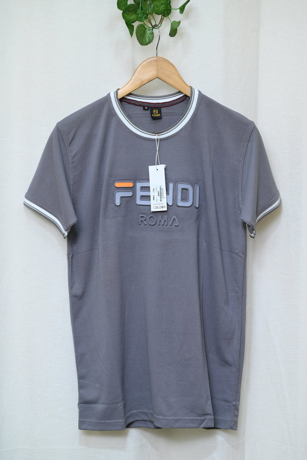 1060-Men’s Casual Printed Shirt – Custom Fit, Ribb Round Neck, Button-Up