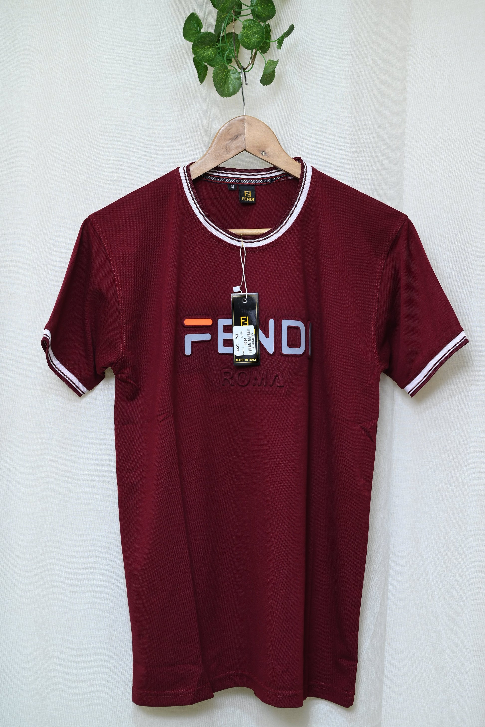 1060-Men’s Casual Printed Shirt – Custom Fit, Ribb Round Neck, Button-Up