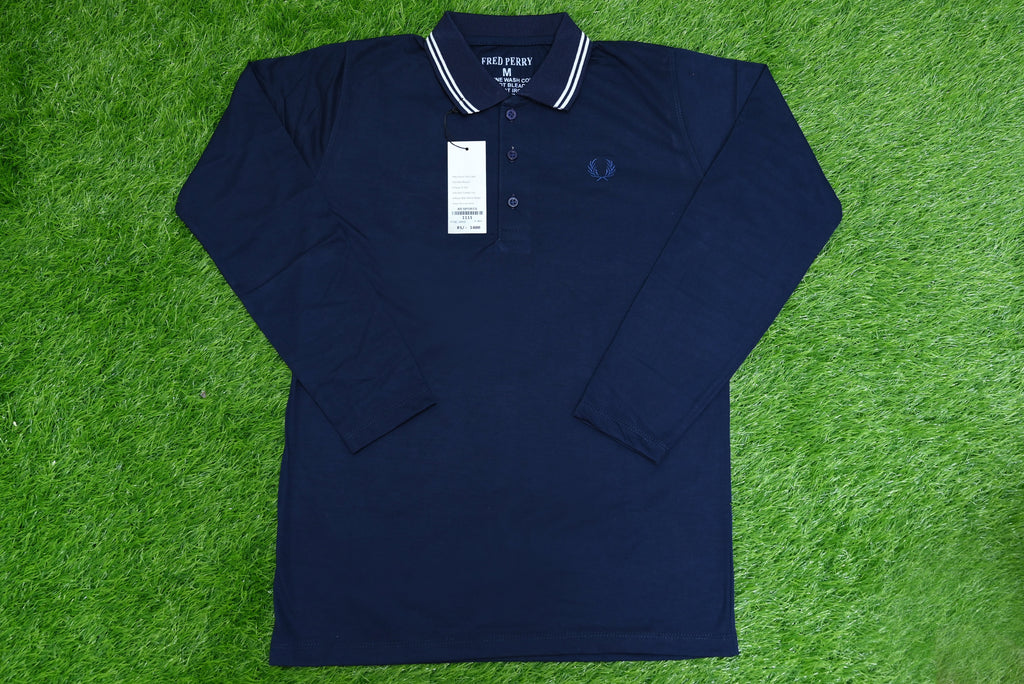 1111-Men’s Organic Cotton Jersey Button-Up Shirt – Classic Collar, Full Sleeve