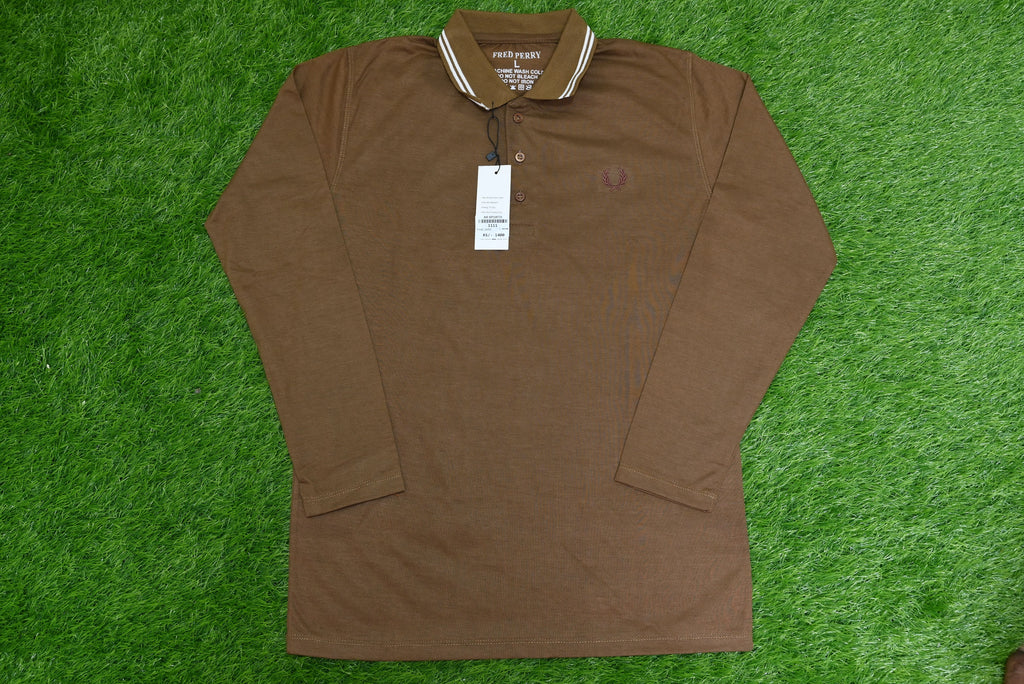 1111-Men’s Organic Cotton Jersey Button-Up Shirt – Classic Collar, Full Sleeve