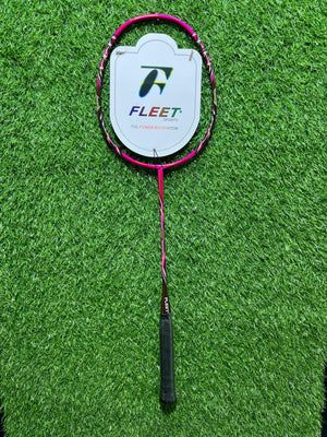 4470-Fleet Badminton Racket – Lightweight 5U Carbon Fiber, Head-Heavy Balance, G5 Grip