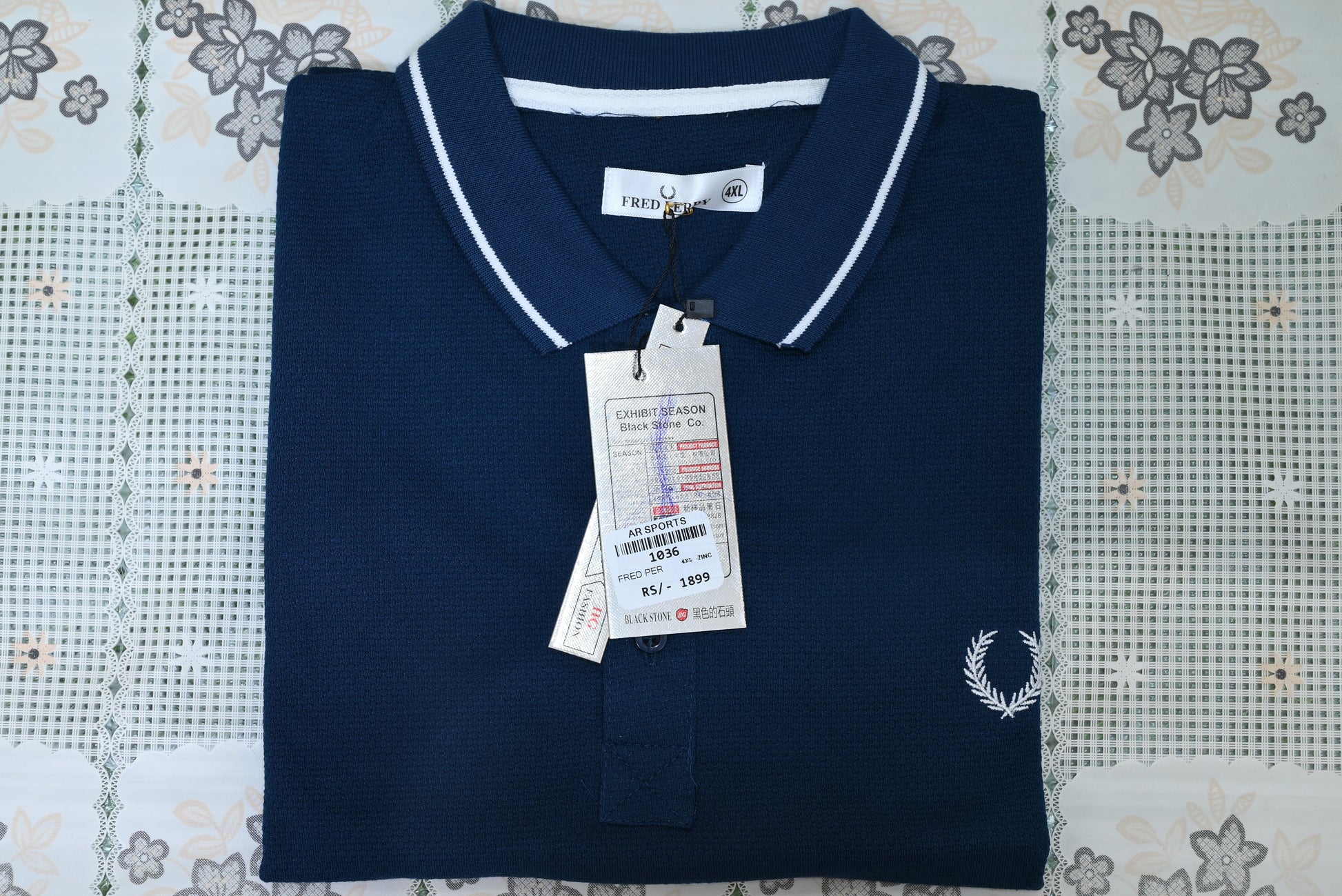 1036-Classic Custom Fit Cotton Shirt with Ribbed Collar & Button Front