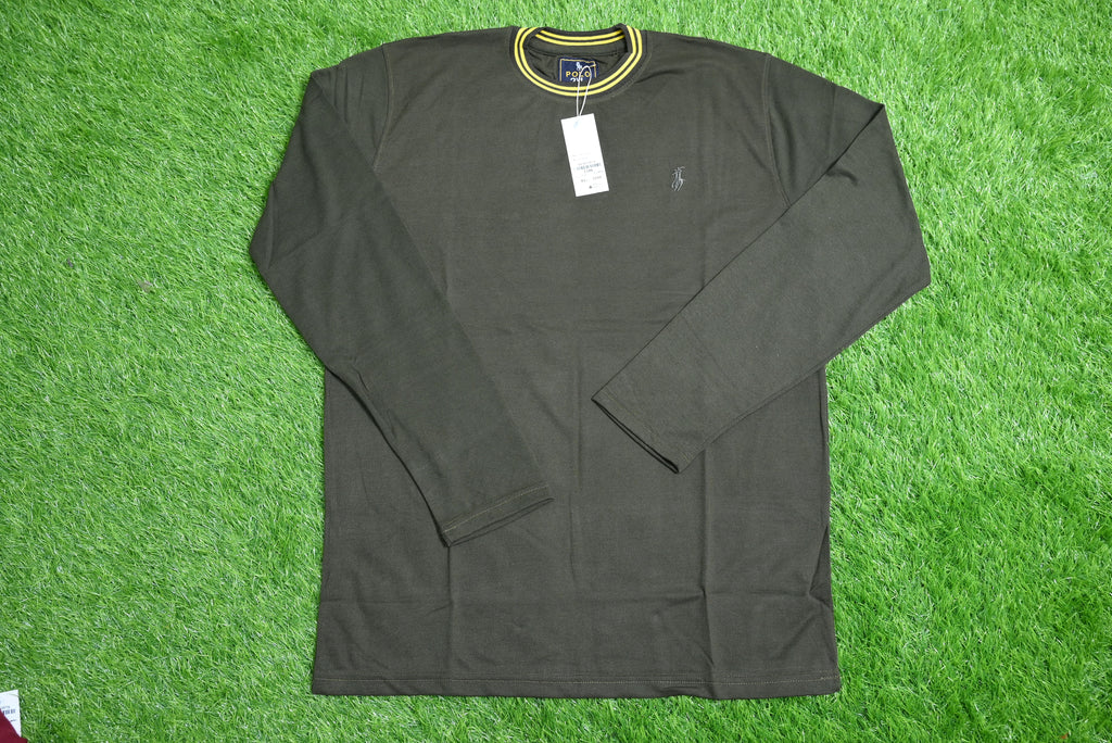 1106-Sustainable Style: Men’s Full Sleeve Organic Cotton Jersey Button-Up