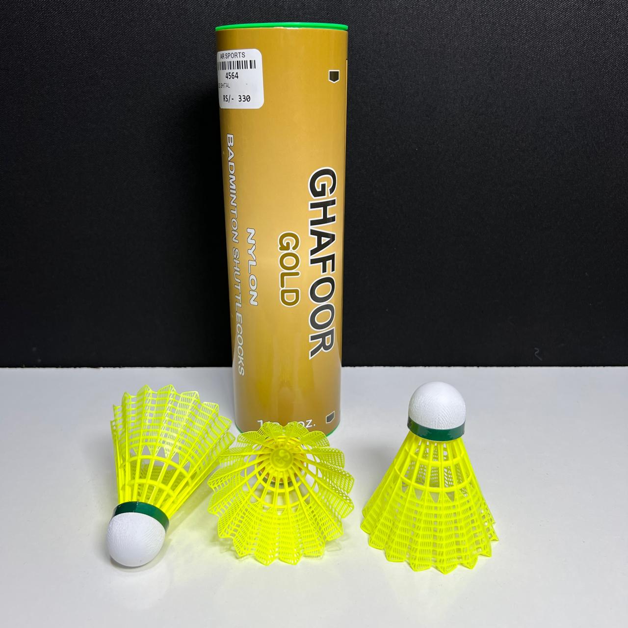 4564-GS Plastic Shuttlecock – Durable Nylon Badminton Shuttles for Training & Casual Play