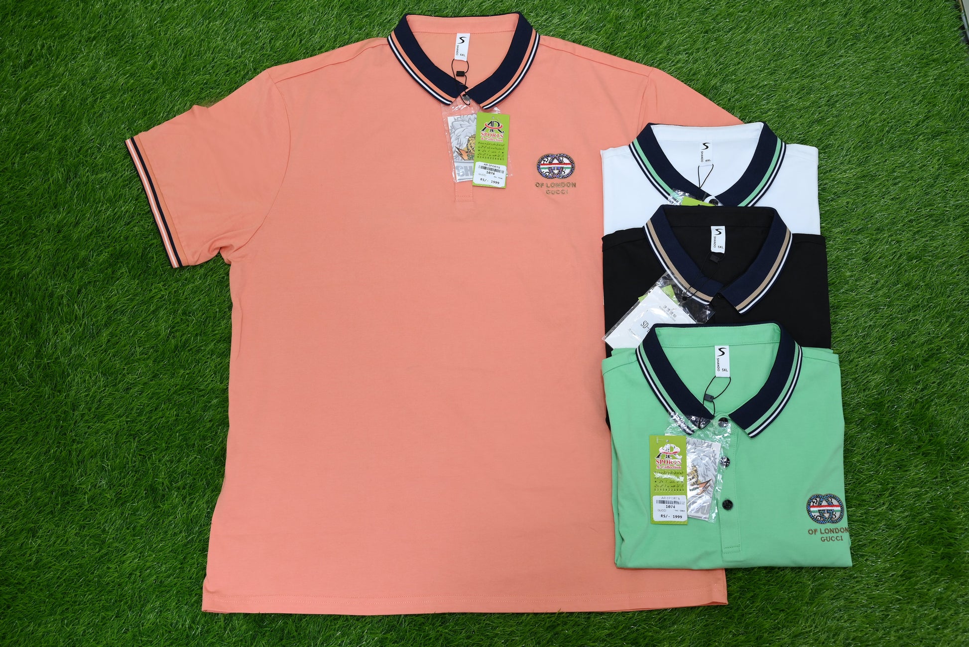 1074-Stretch Cotton Casual Shirt – Custom Fit, Ribbed Sleeves, Collar Neck