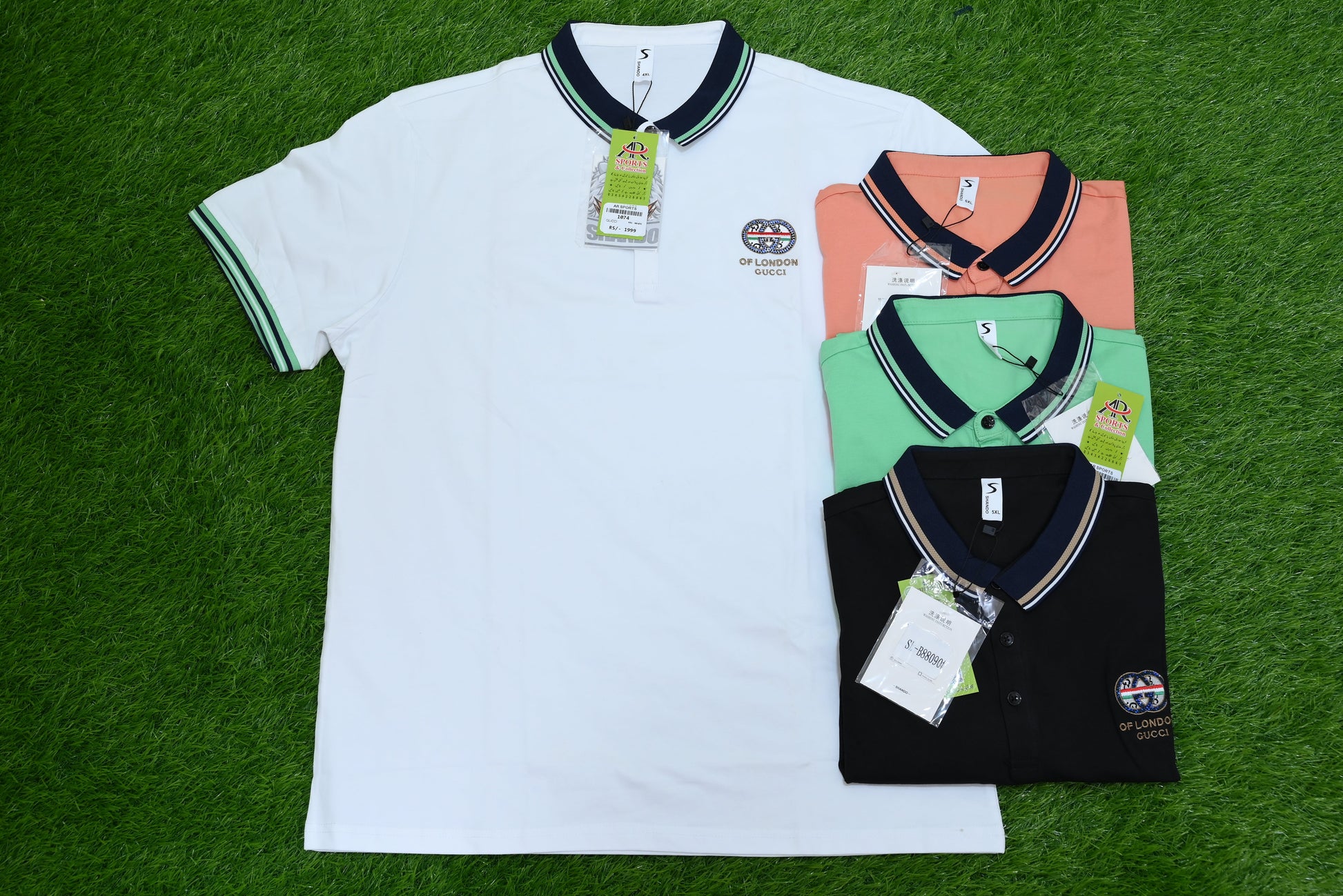 1074-Stretch Cotton Casual Shirt – Custom Fit, Ribbed Sleeves, Collar Neck