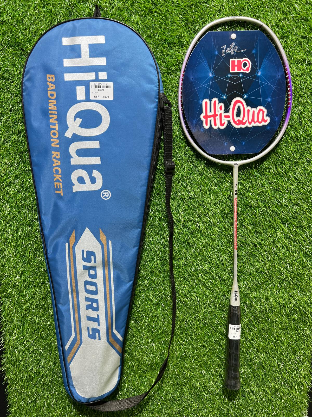 4469-Hi Qua Badminton Racket – Lightweight 5U Carbon Fiber, Head-Heavy Balance, G5 Grip