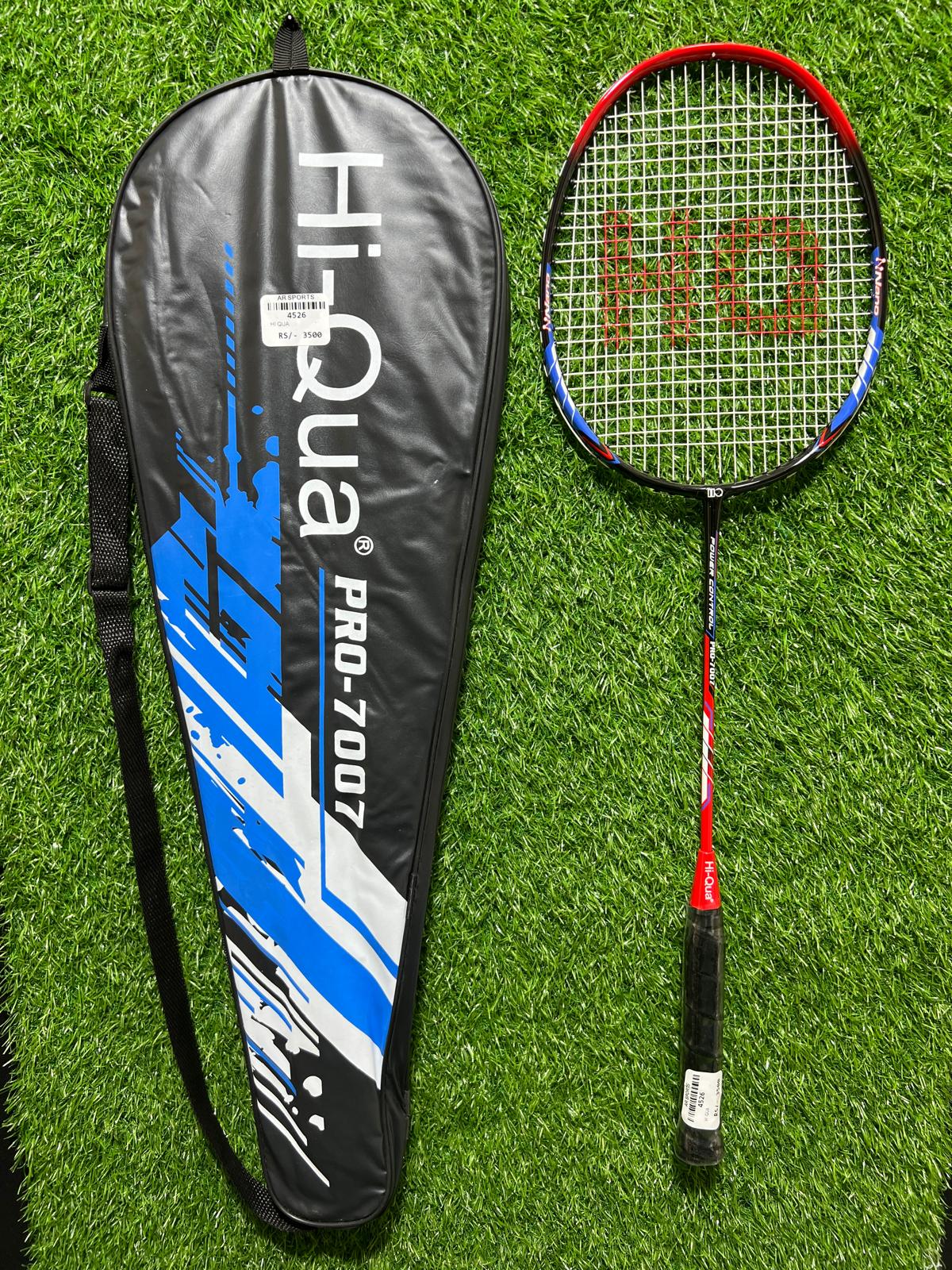 4526-Hi-Qua Carbon Badminton Racket – Head-Heavy 5U Frame with 30lbs Max Tension