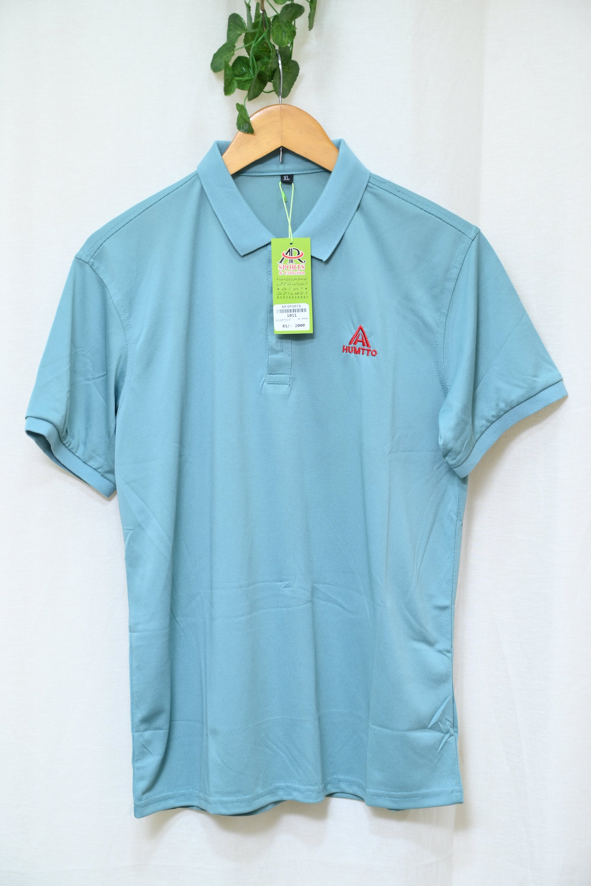 1011-Classic Custom Fit Button-Up Shirt – Rib Collar Neck, Small Logo Emb, Half Sleeves