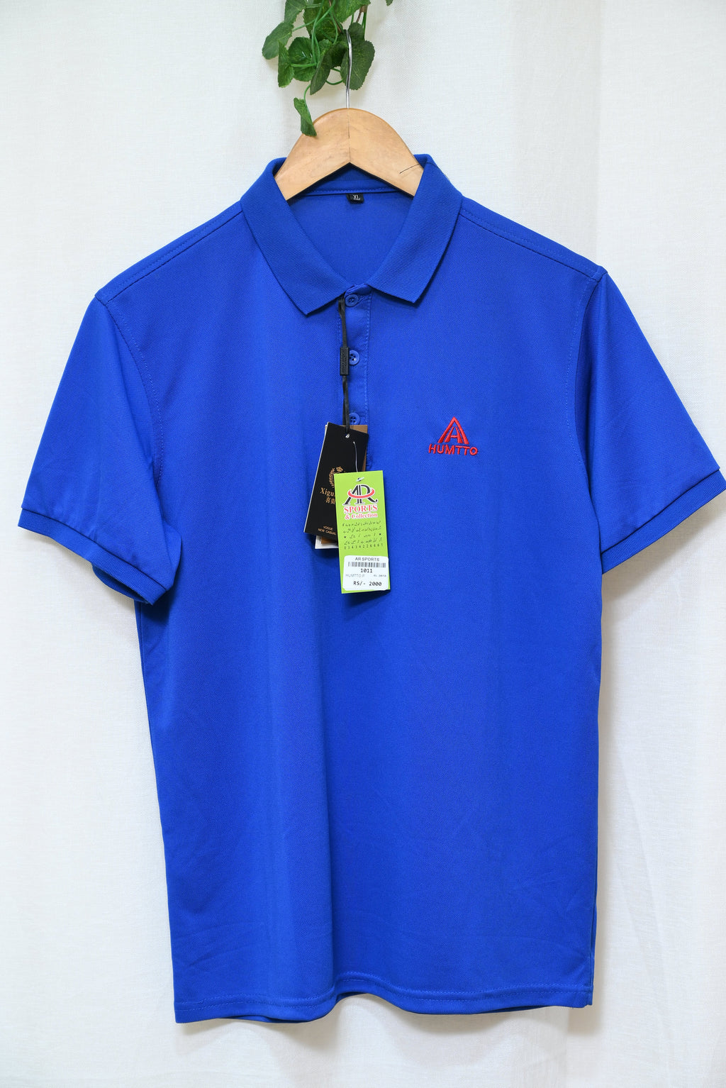 1011-Classic Custom Fit Button-Up Shirt – Rib Collar Neck, Small Logo Emb, Half Sleeves