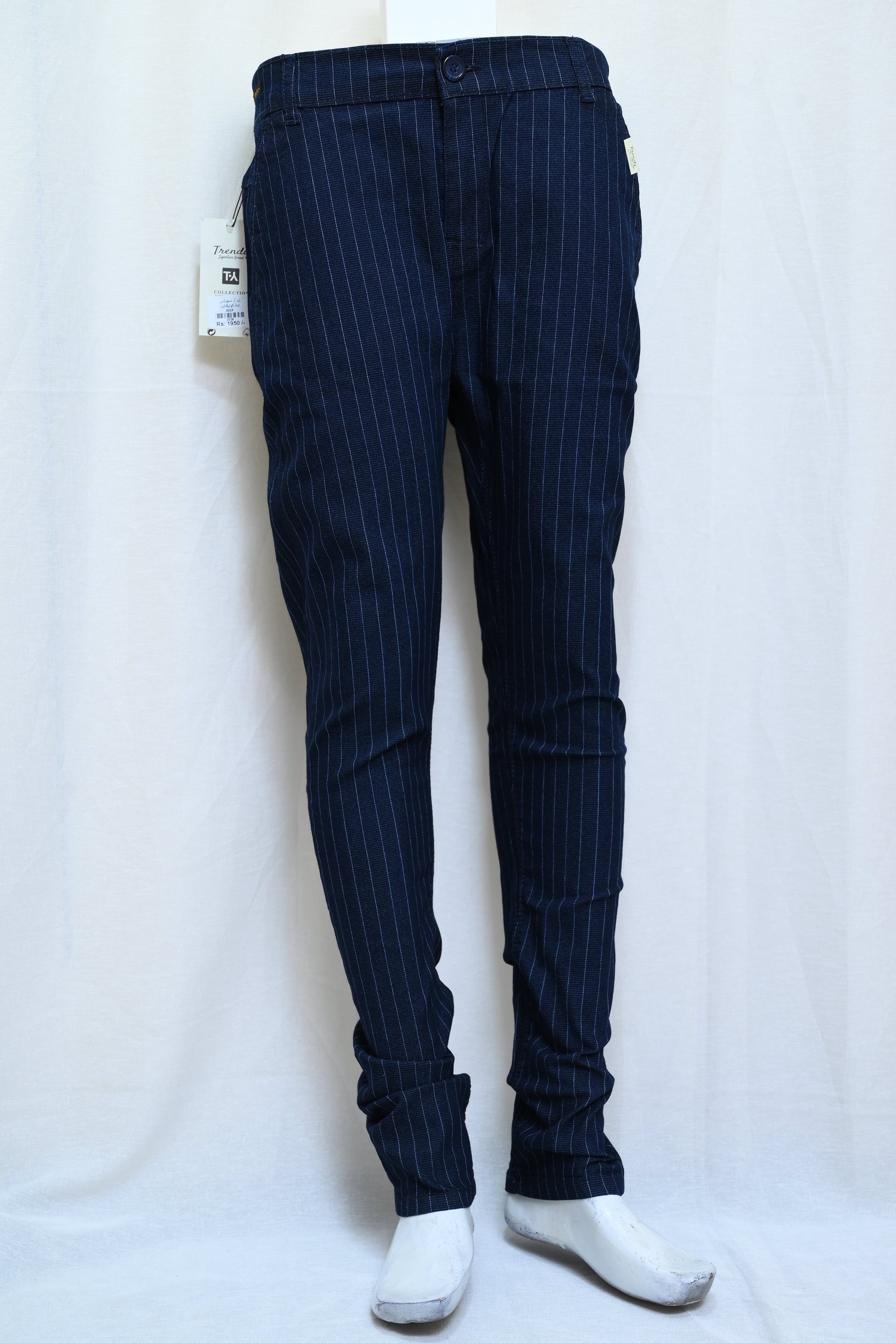 3028-Men’s Smart Fit Casual Pants – Stretch Cotton, Narrow Bottom, Pockets