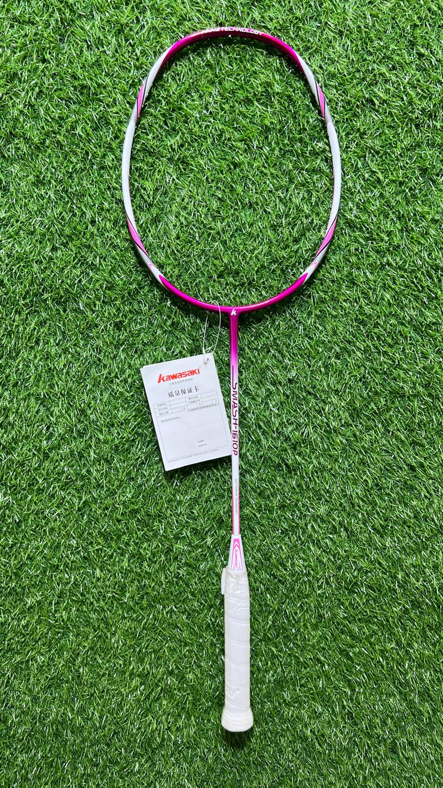 4483-Kawasaki Badminton Racket – Lightweight 5U Carbon Frame, Head-Heavy Balance, G5 Grip