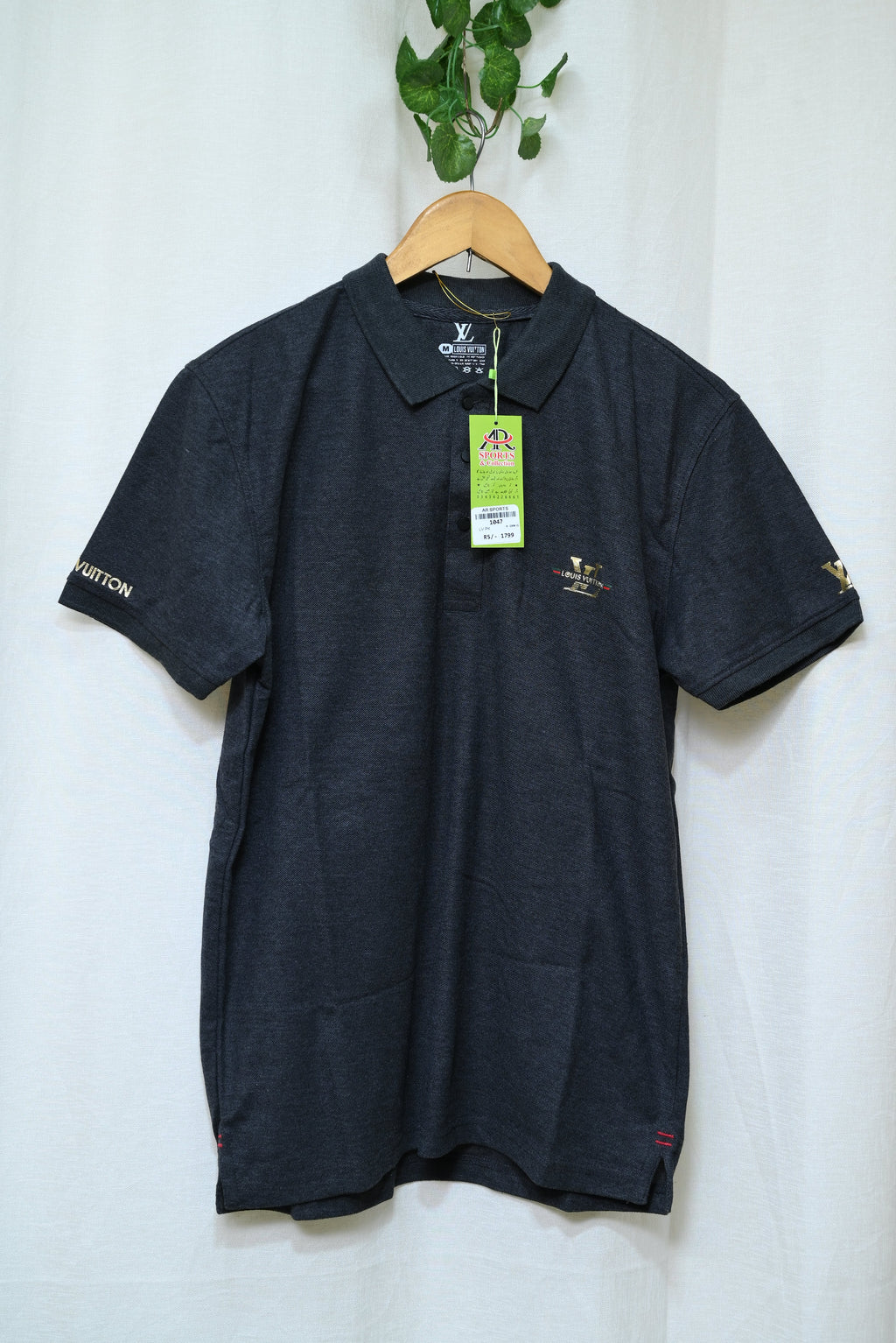 1047-Custom Fit Button-Up Shirt – Rib Collar, Half Sleeves, Premium Cotton