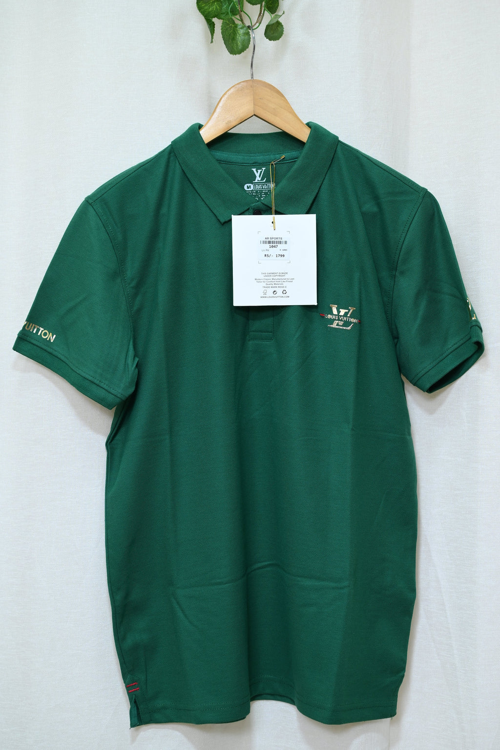 1047-Custom Fit Button-Up Shirt – Rib Collar, Half Sleeves, Premium Cotton