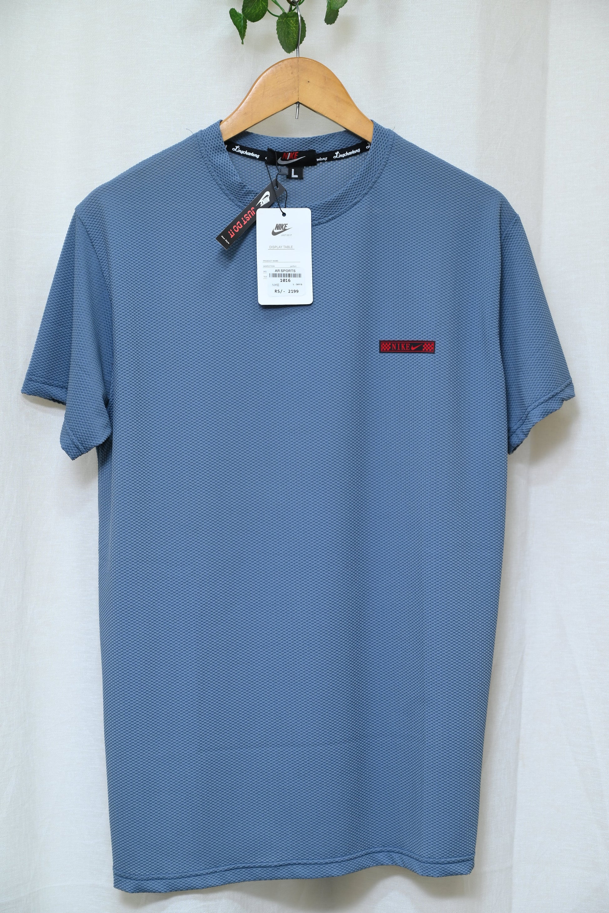 1016-Smart Fit Button-Up Shirt for Men – Small Logo, Stretch Fabric, Comfortable