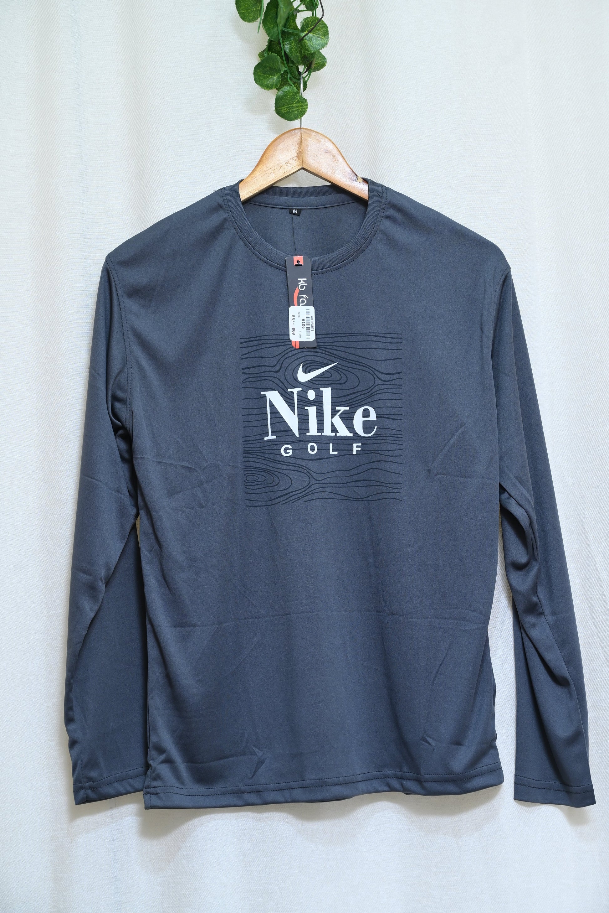 6106-Nike Men’s Full Sleeve Performance Shirt – Dri-FIT Comfort, Athletic Fit & Everyday Style