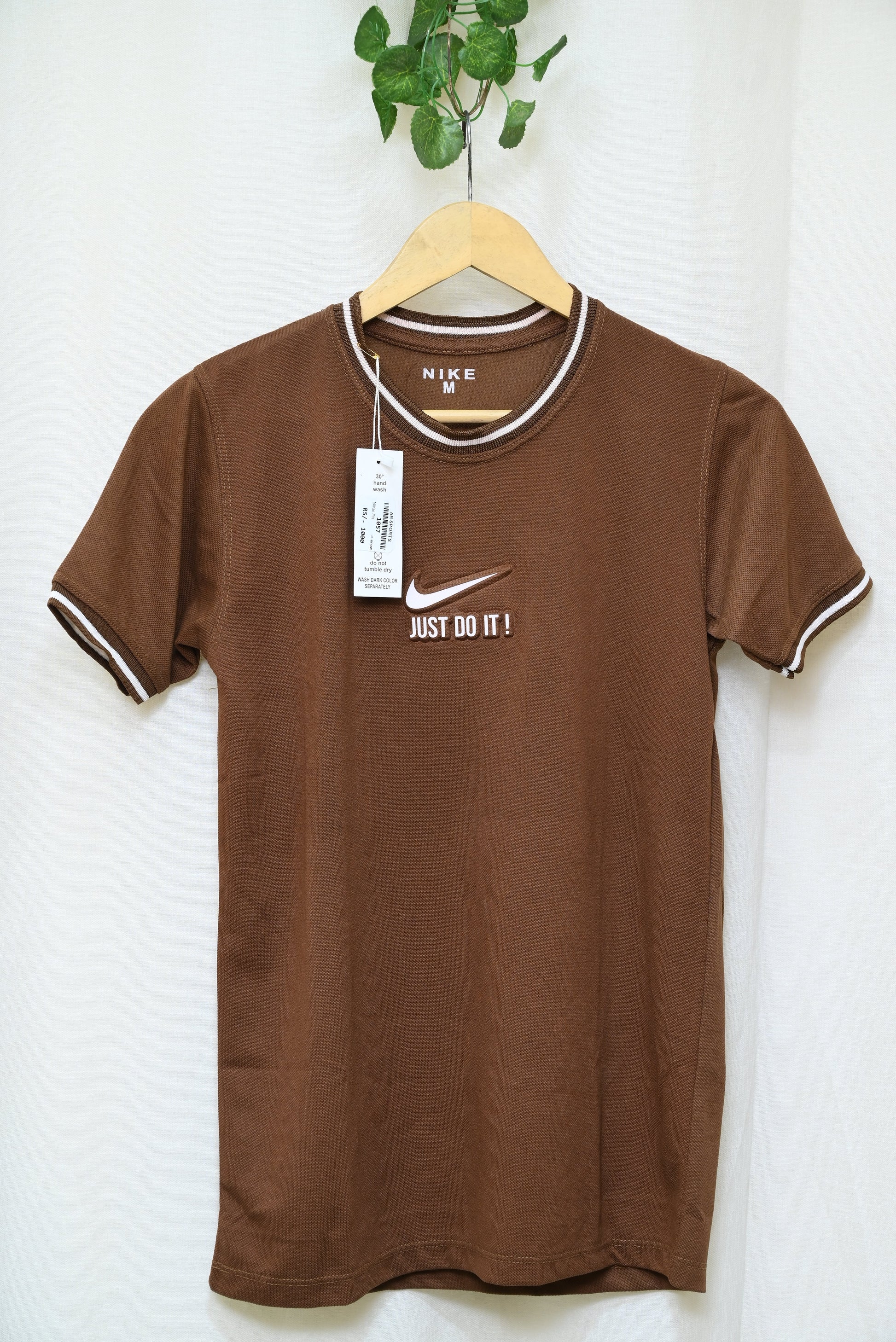 1057-Men’s Premium Cotton Shirt – Custom Fit, Printed, Ribb Round Neck