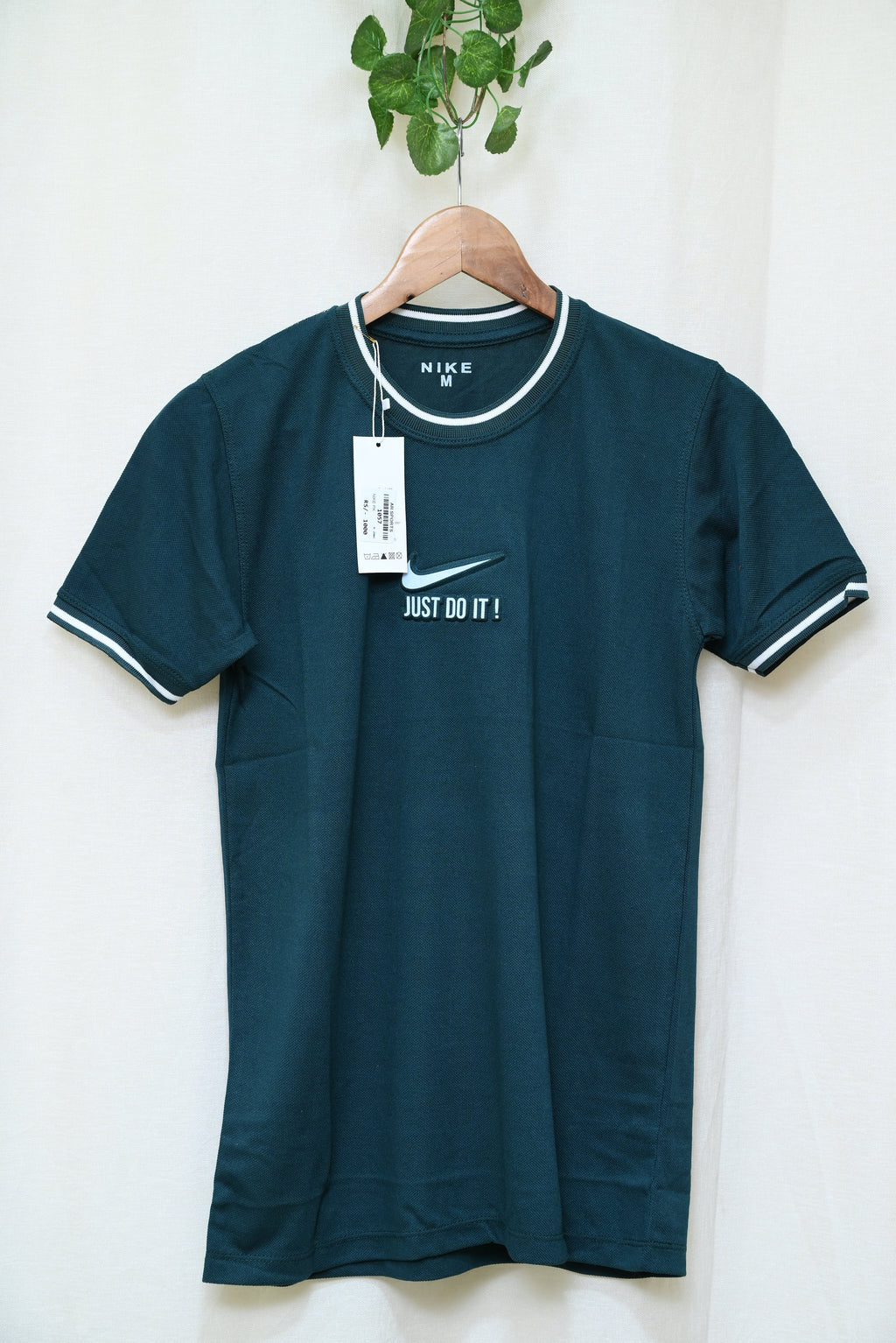 1057-Men’s Premium Cotton Shirt – Custom Fit, Printed, Ribb Round Neck