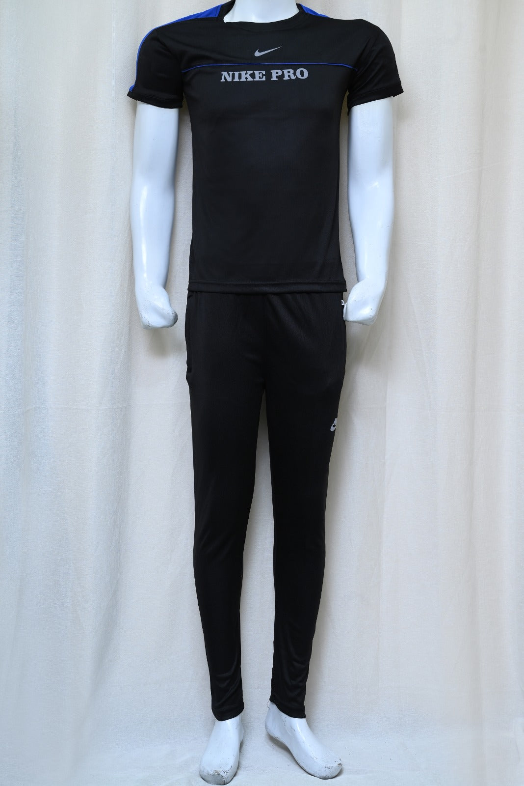 1451-Men’s Casual Fit Set – Soft Polyester Fleece T-Shirt & Stretch Trousers | Perfect for Gym