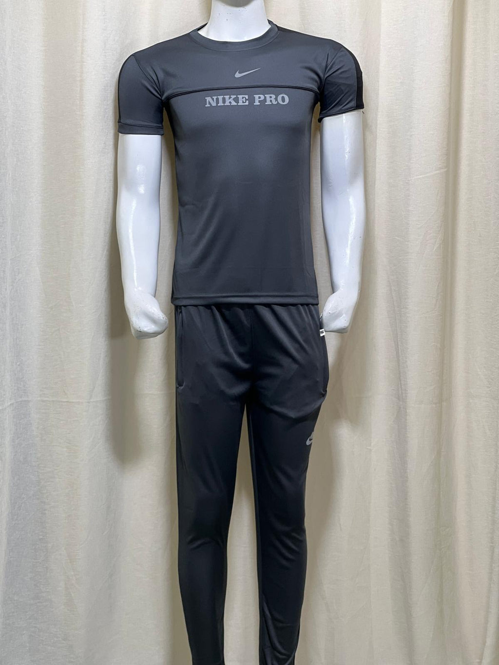 1451-Men’s Casual Fit Set – Soft Polyester Fleece T-Shirt & Stretch Trousers | Perfect for Gym