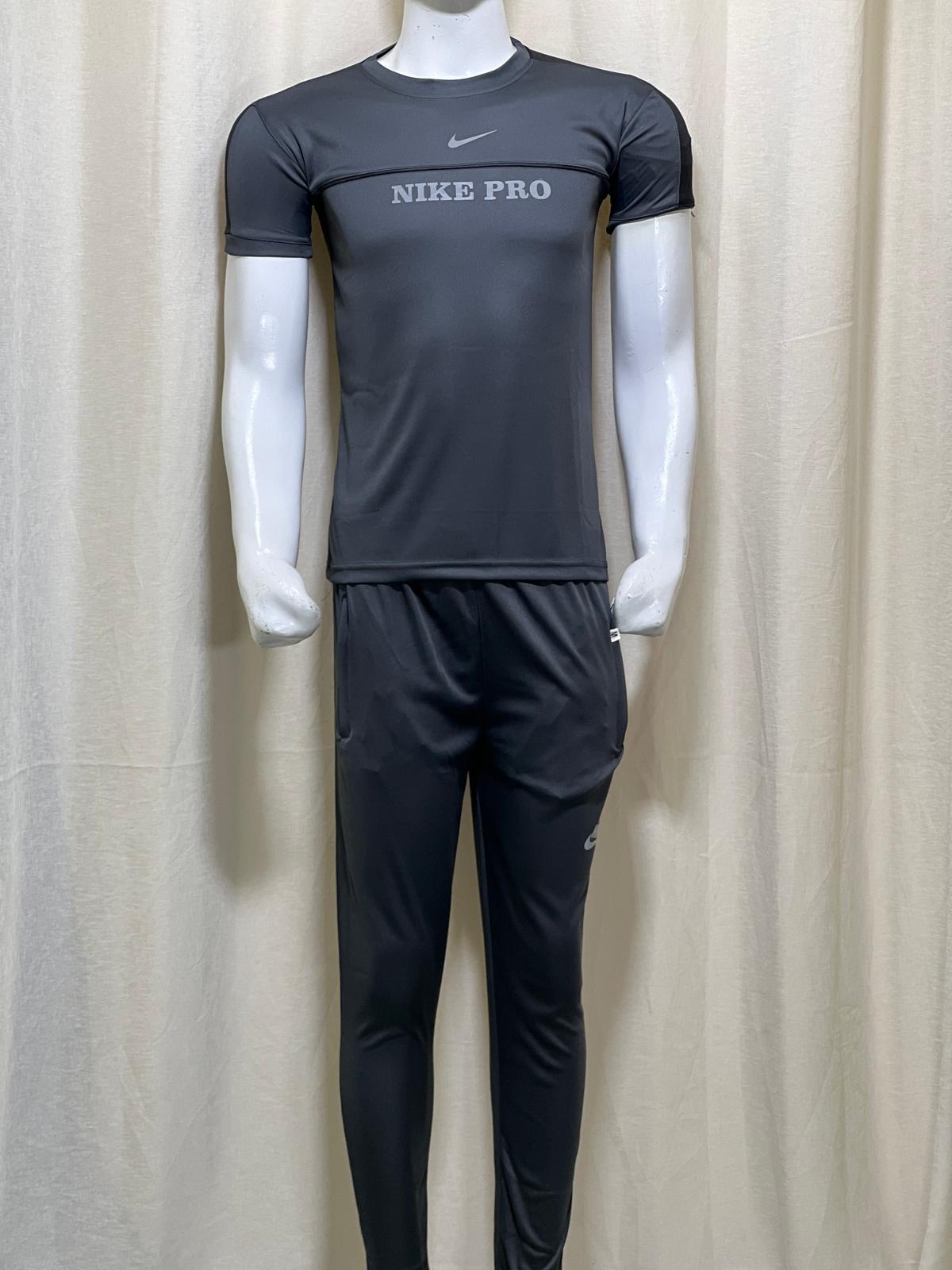 1451-Men’s Casual Fit Set – Soft Polyester Fleece T-Shirt & Stretch Trousers | Perfect for Gym