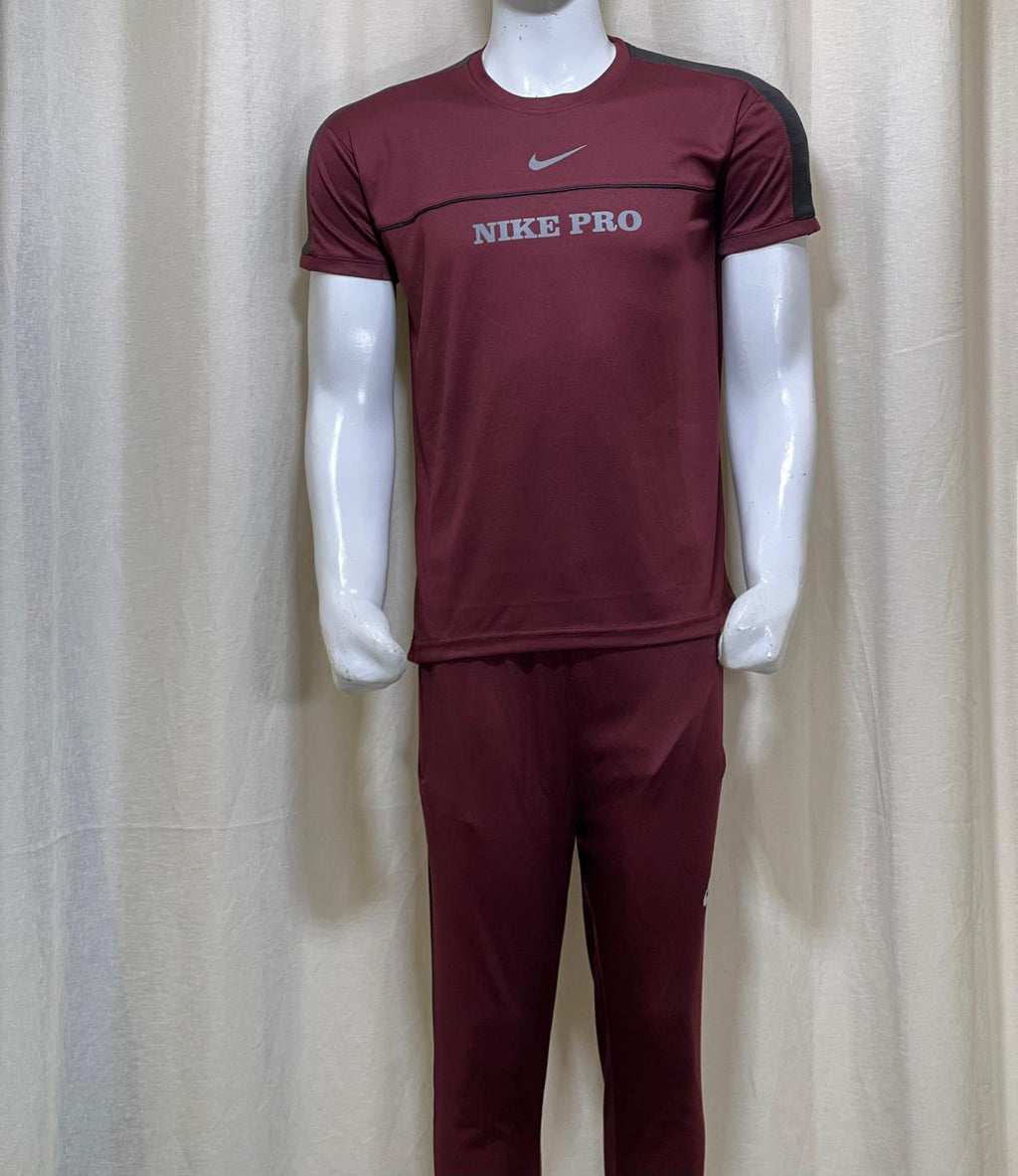 1451-Men’s Casual Fit Set – Soft Polyester Fleece T-Shirt & Stretch Trousers | Perfect for Gym