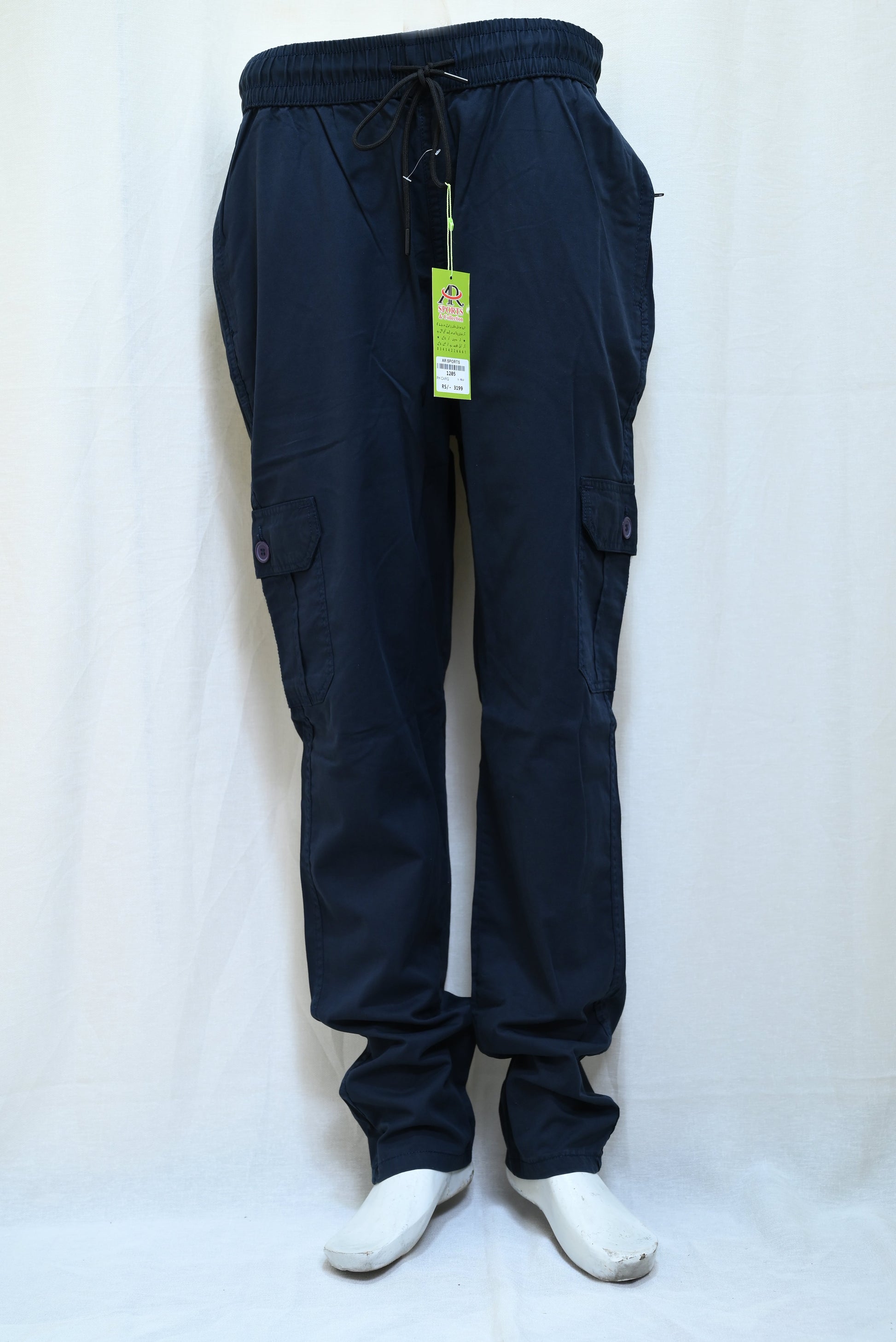 1205-Workday Slim Fit Cargo Pants – Imp Dry Fit with Button Closure