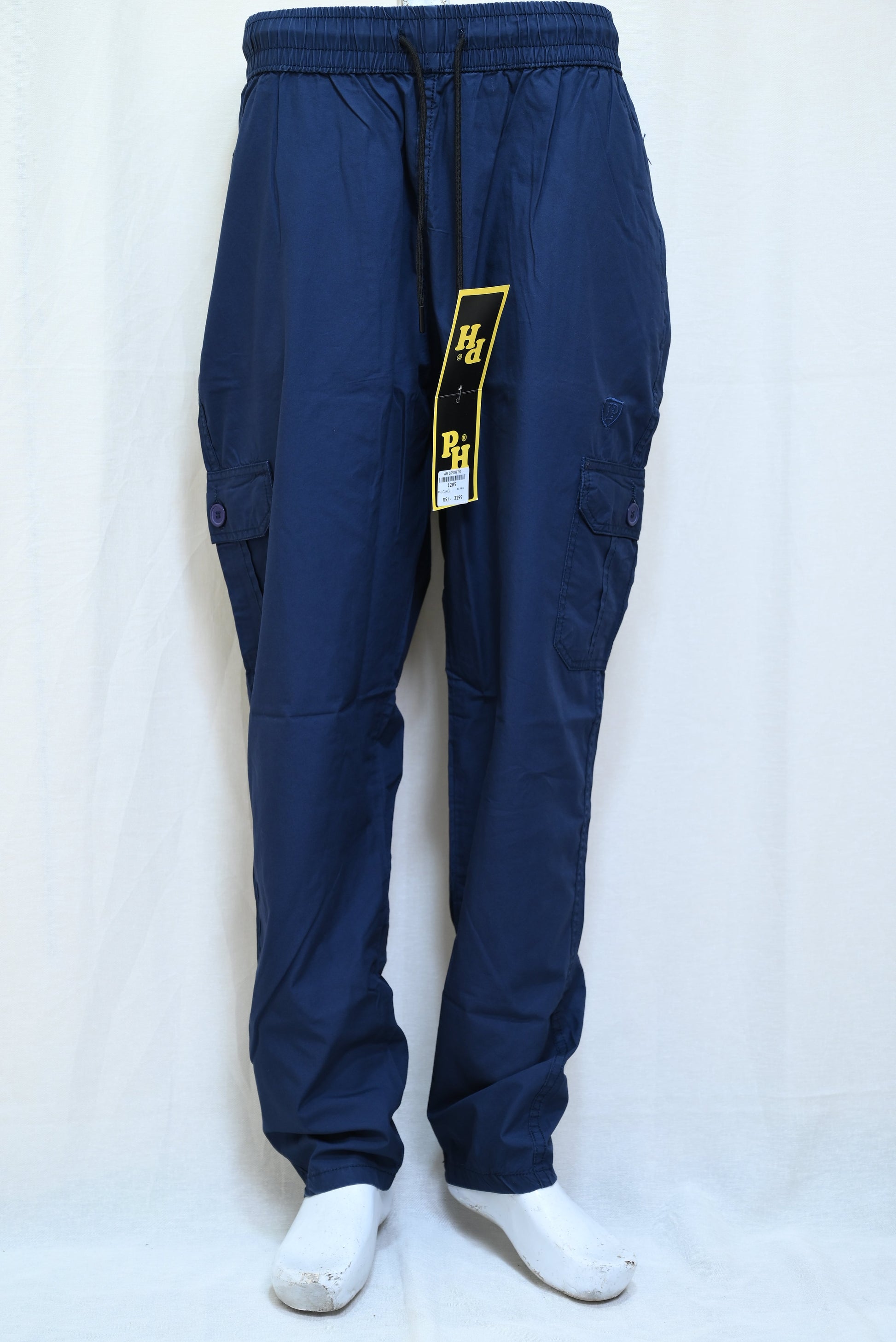 1205-Workday Slim Fit Cargo Pants – Imp Dry Fit with Button Closure