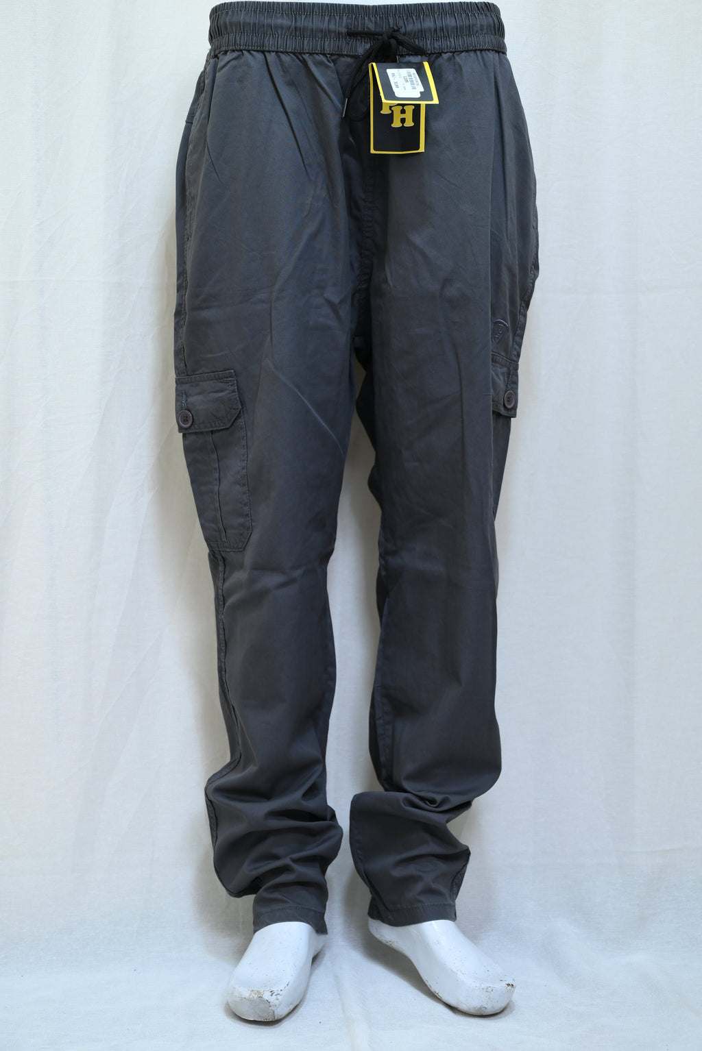 1205-Workday Slim Fit Cargo Pants – Imp Dry Fit with Button Closure